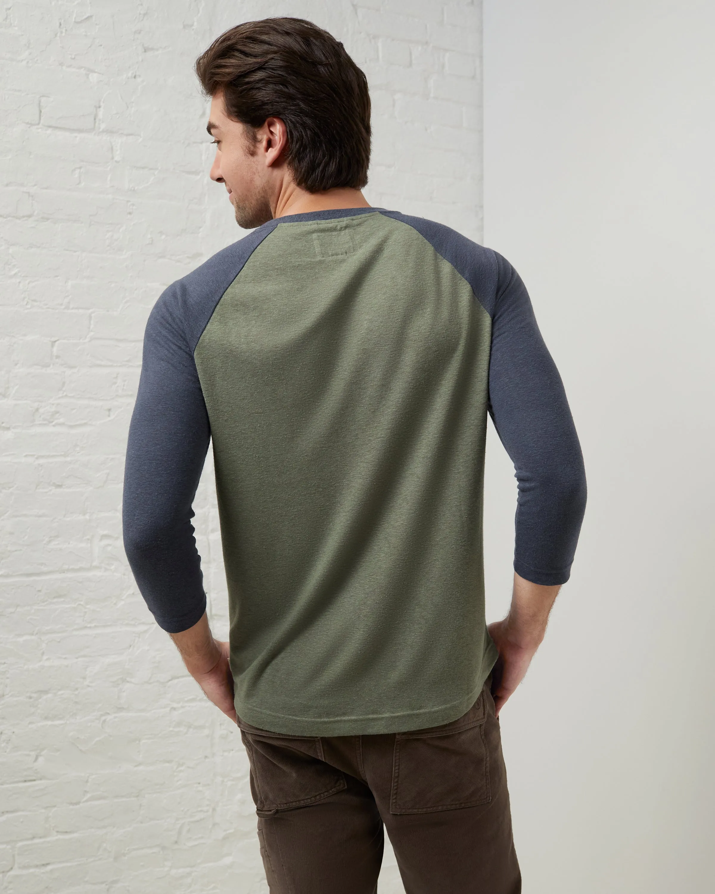 EcoHemp Jersey Baseball Tee sold by UpWest product image thumbnail 3