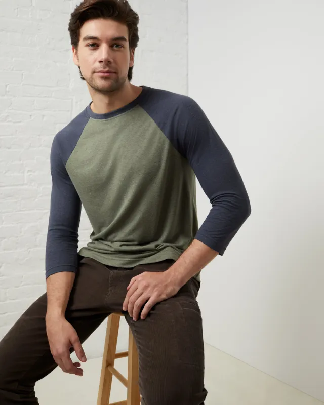 EcoHemp Jersey Baseball Tee sold by UpWest