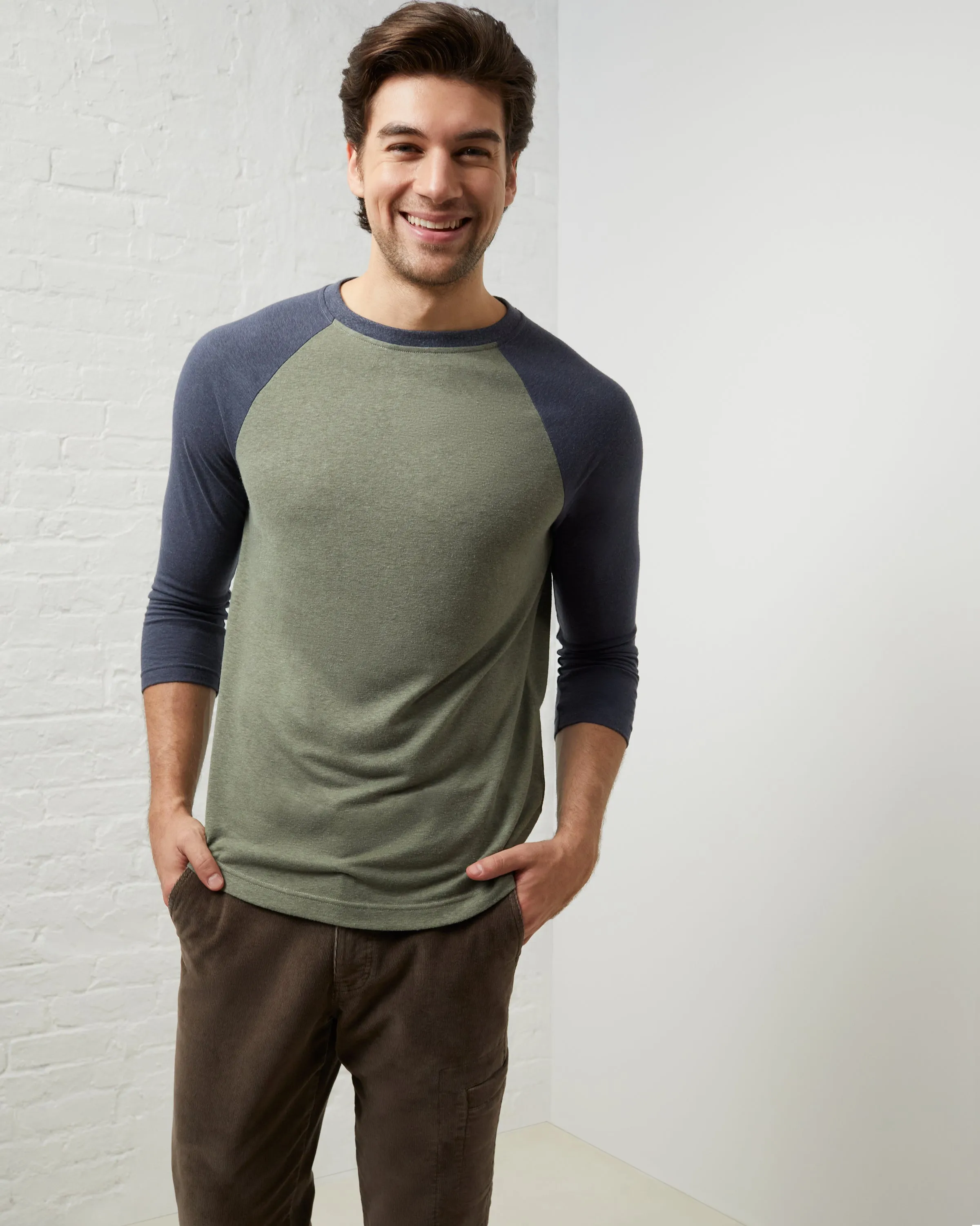 EcoHemp Jersey Baseball Tee sold by UpWest product image thumbnail 2