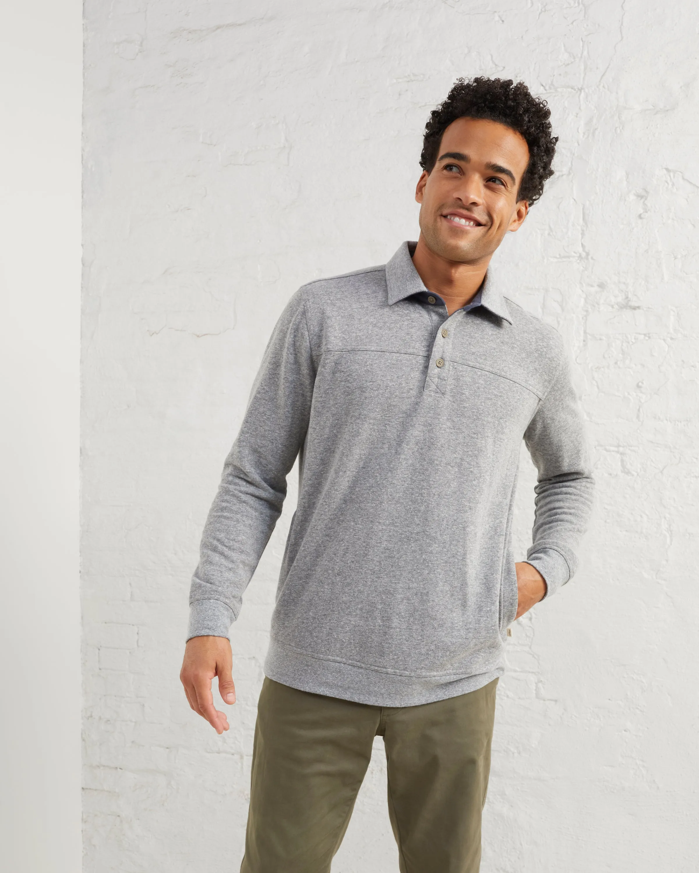 Hemp Sweatshirt Polo sold by UpWest product image thumbnail 4