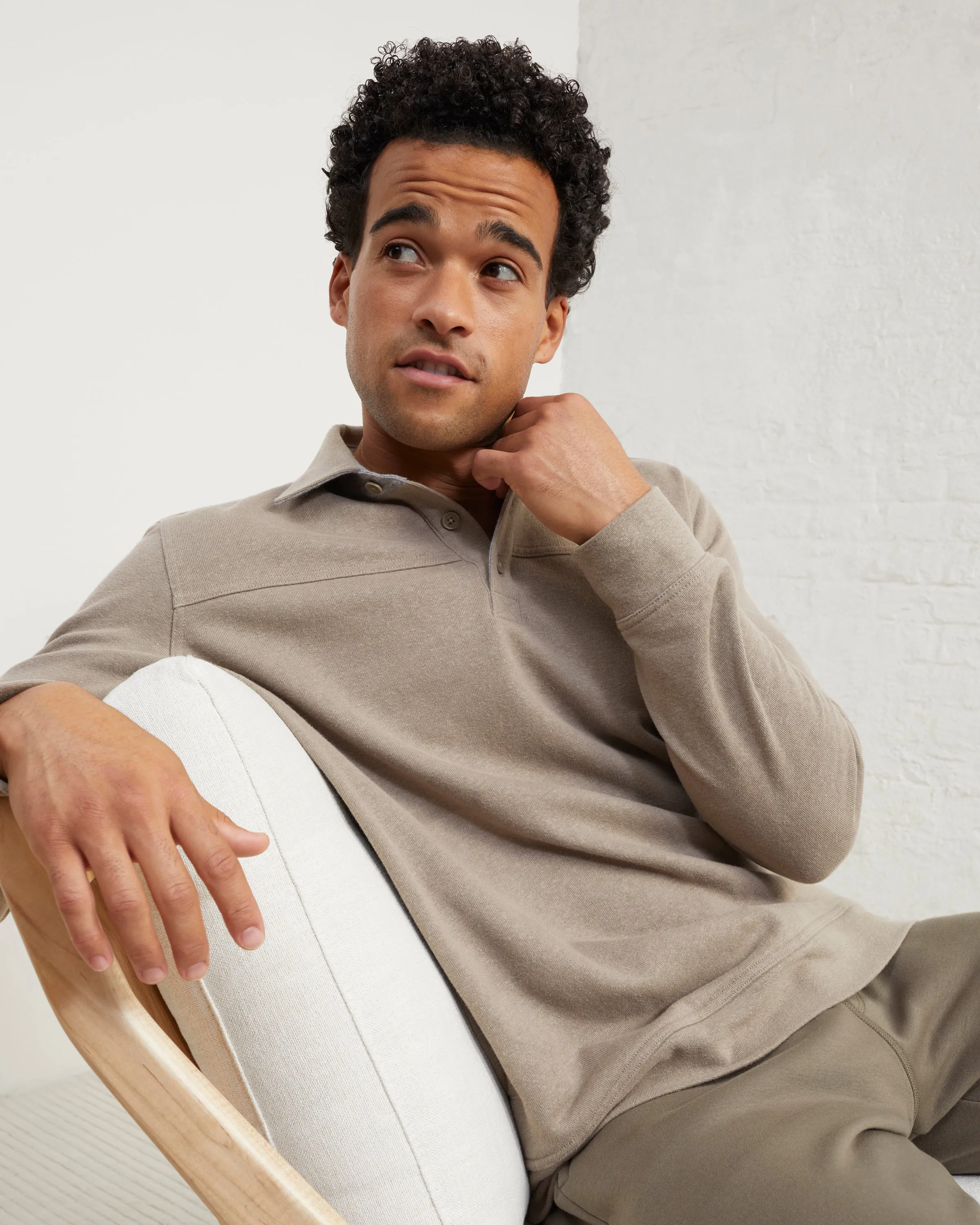 Hemp Sweatshirt Polo sold by UpWest product image thumbnail 2