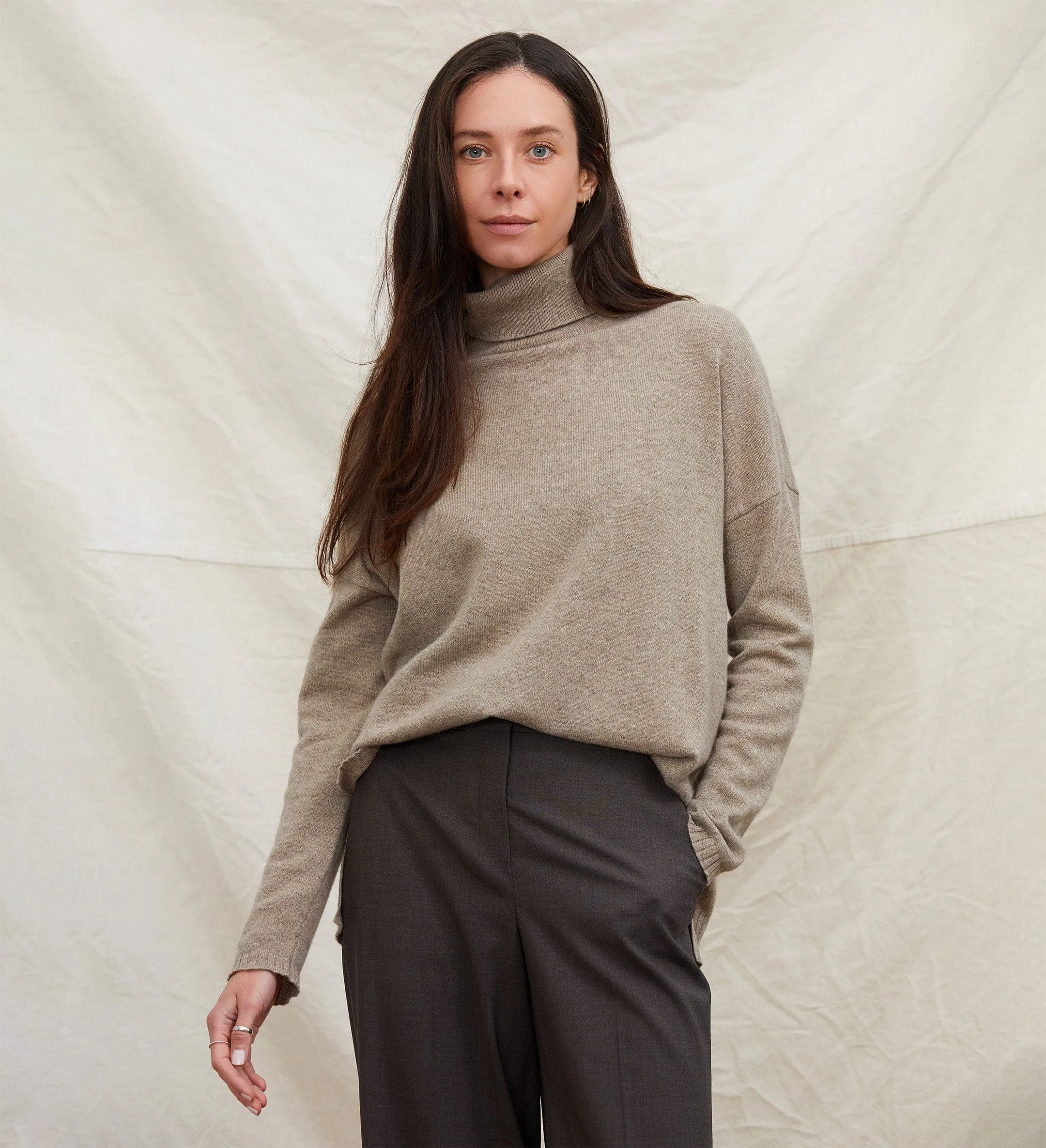 The Oversized Cashmere Turtleneck Sweater sold by State Cashmere product image thumbnail 4
