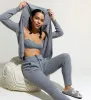 The Full Zip Cashmere Hoodie sold by State Cashmere