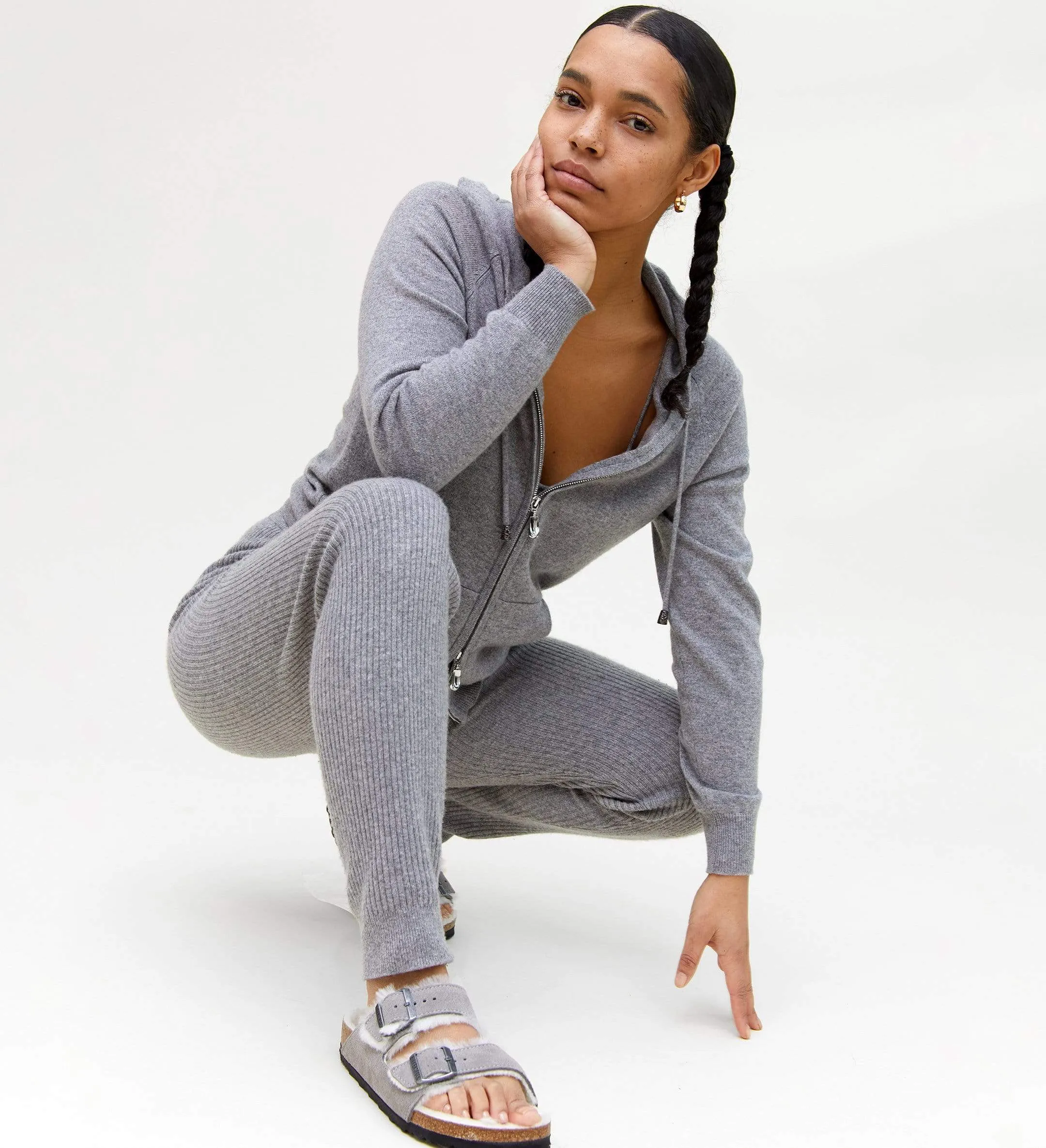 The Full Zip Cashmere Hoodie sold by State Cashmere product image thumbnail 2