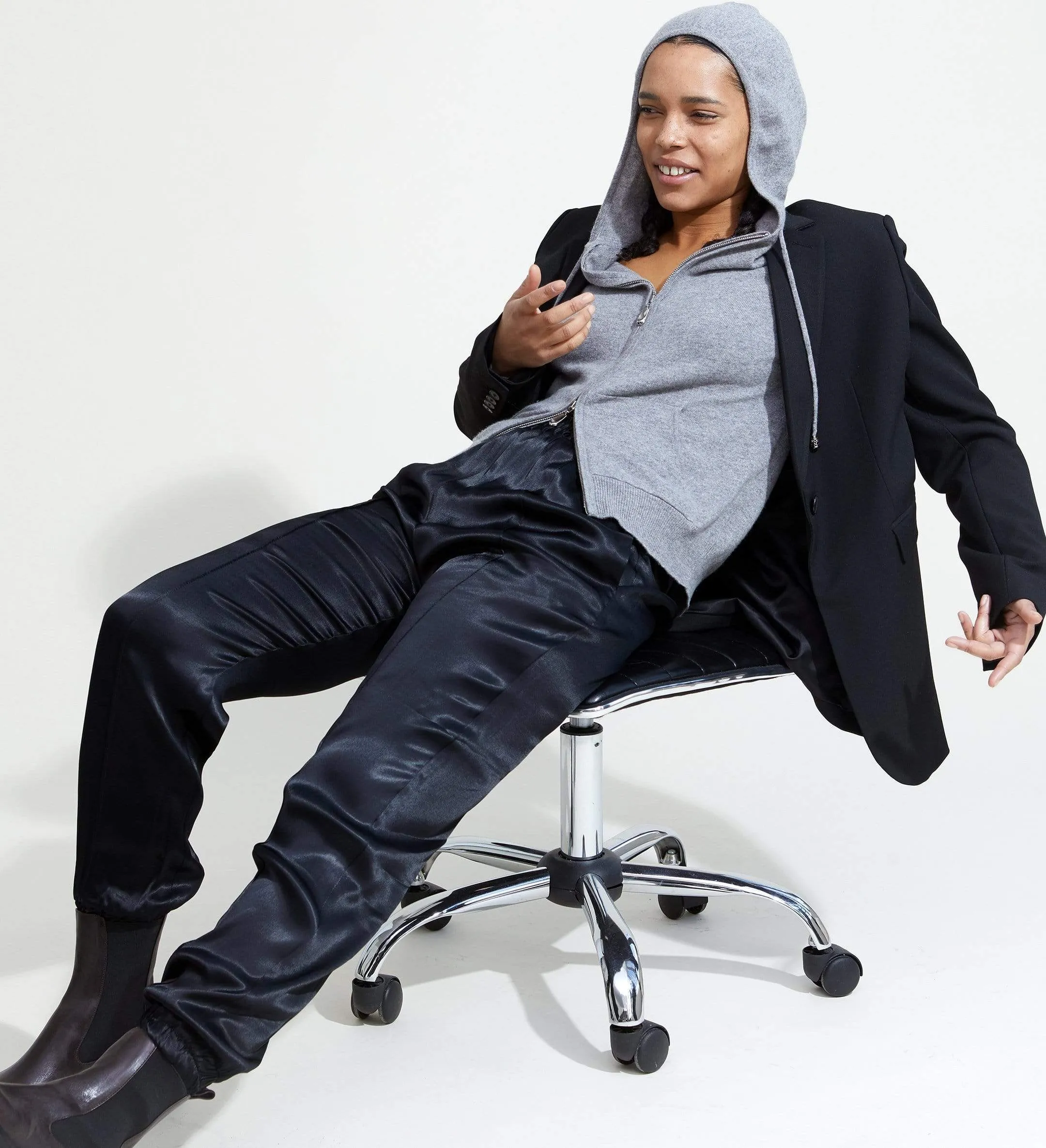 The Full Zip Cashmere Hoodie sold by State Cashmere product image thumbnail 4