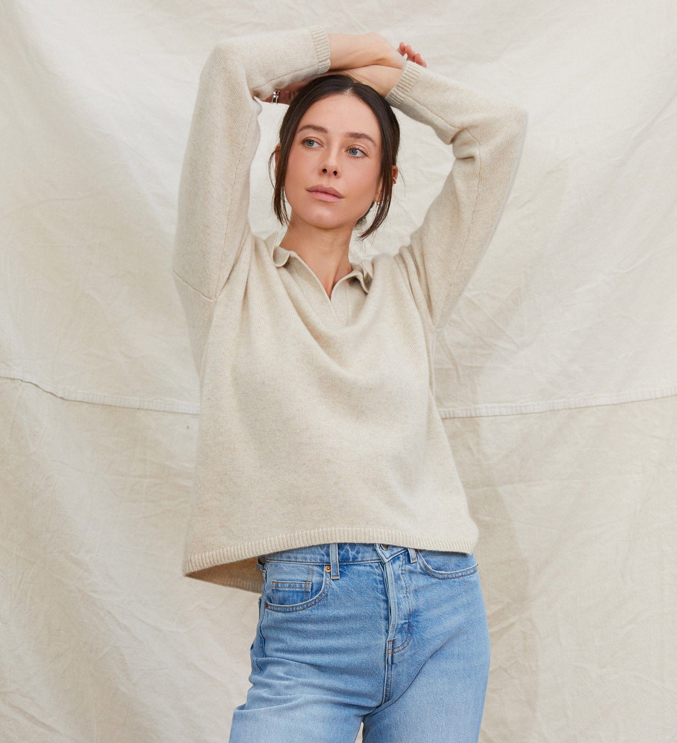 The Polo Collar Sweater sold by State Cashmere product image thumbnail 5