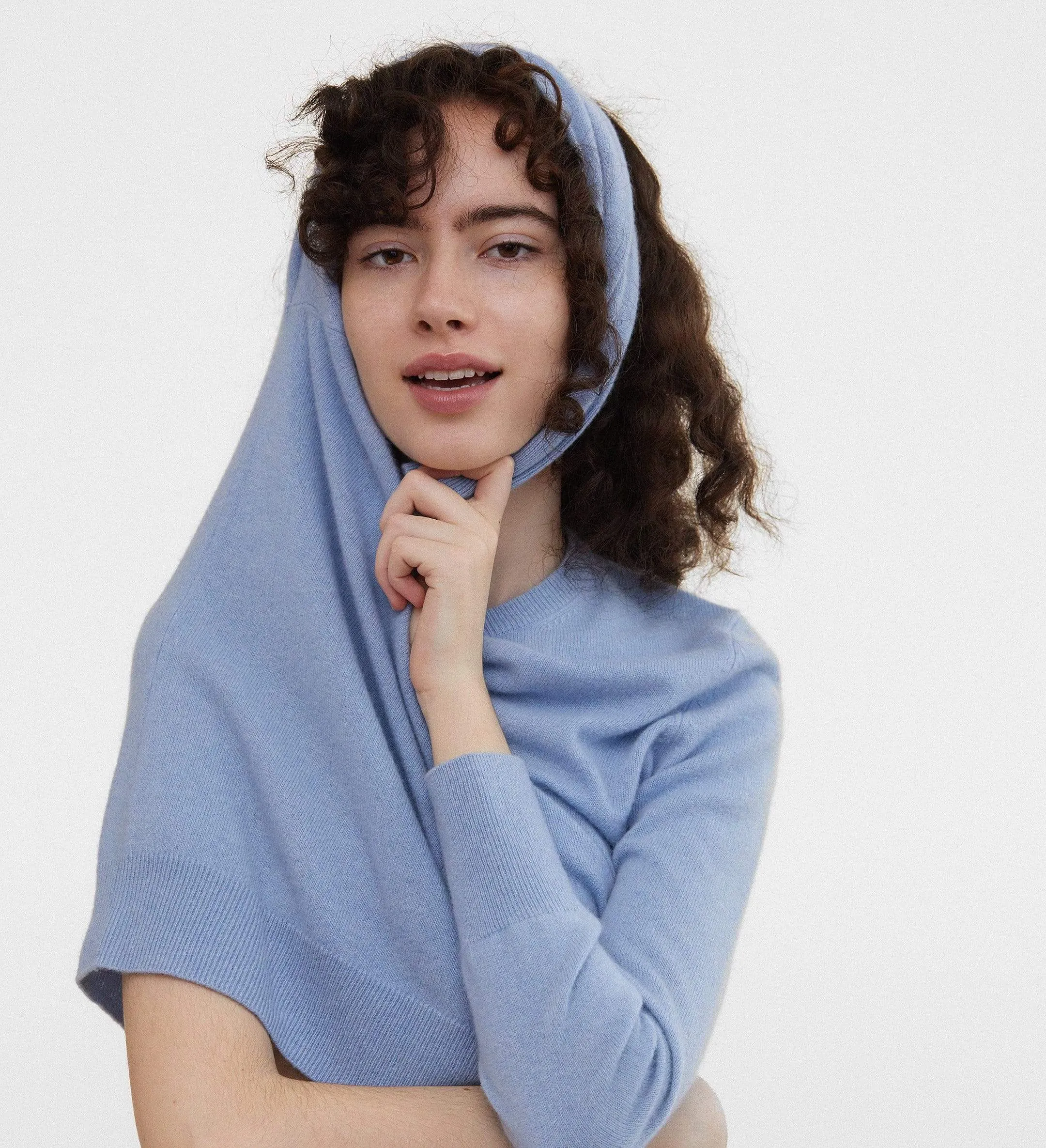The Women’s Basic Crewneck Cashmere Sweater sold by State Cashmere product image thumbnail 2