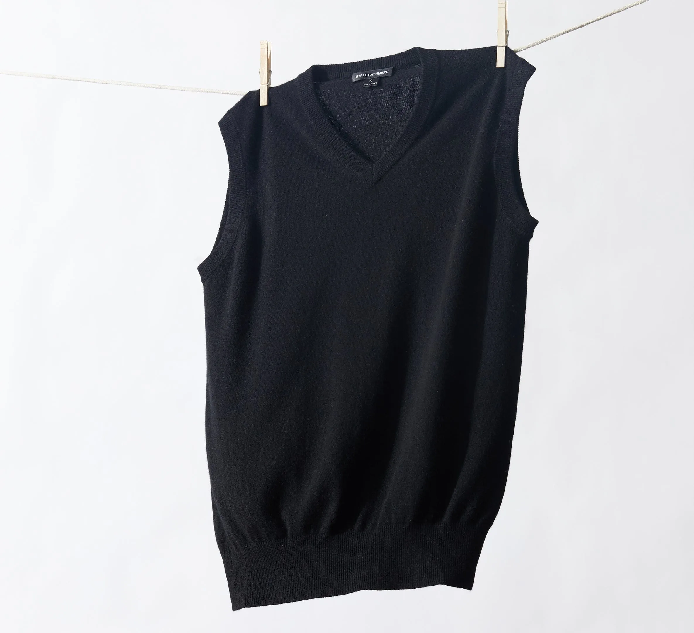 The V-Neck Basic Vest Cashmere Sweater sold by State Cashmere product image thumbnail 5