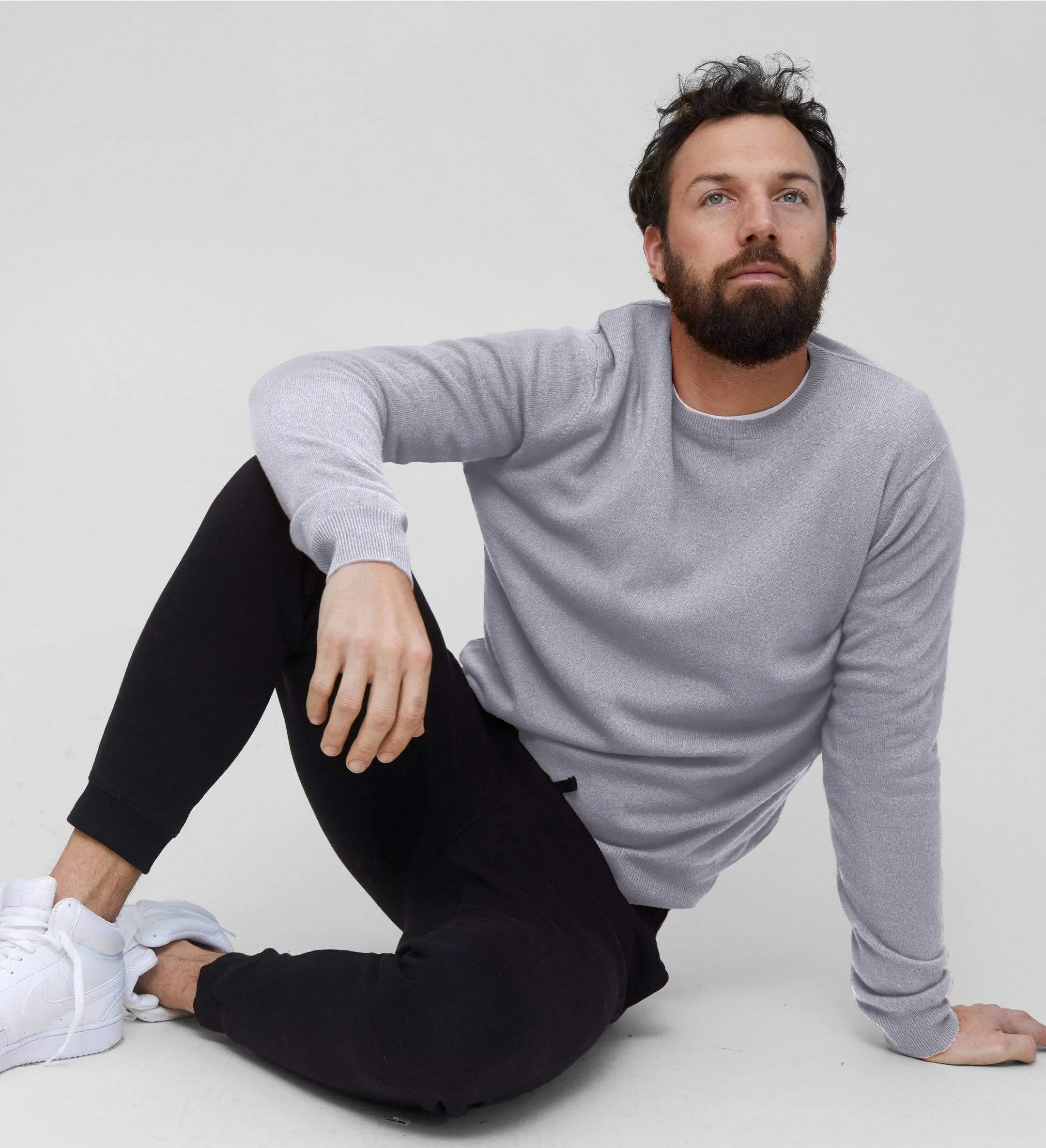 The Men’s Basic Crewneck Cashmere Sweater sold by State Cashmere
