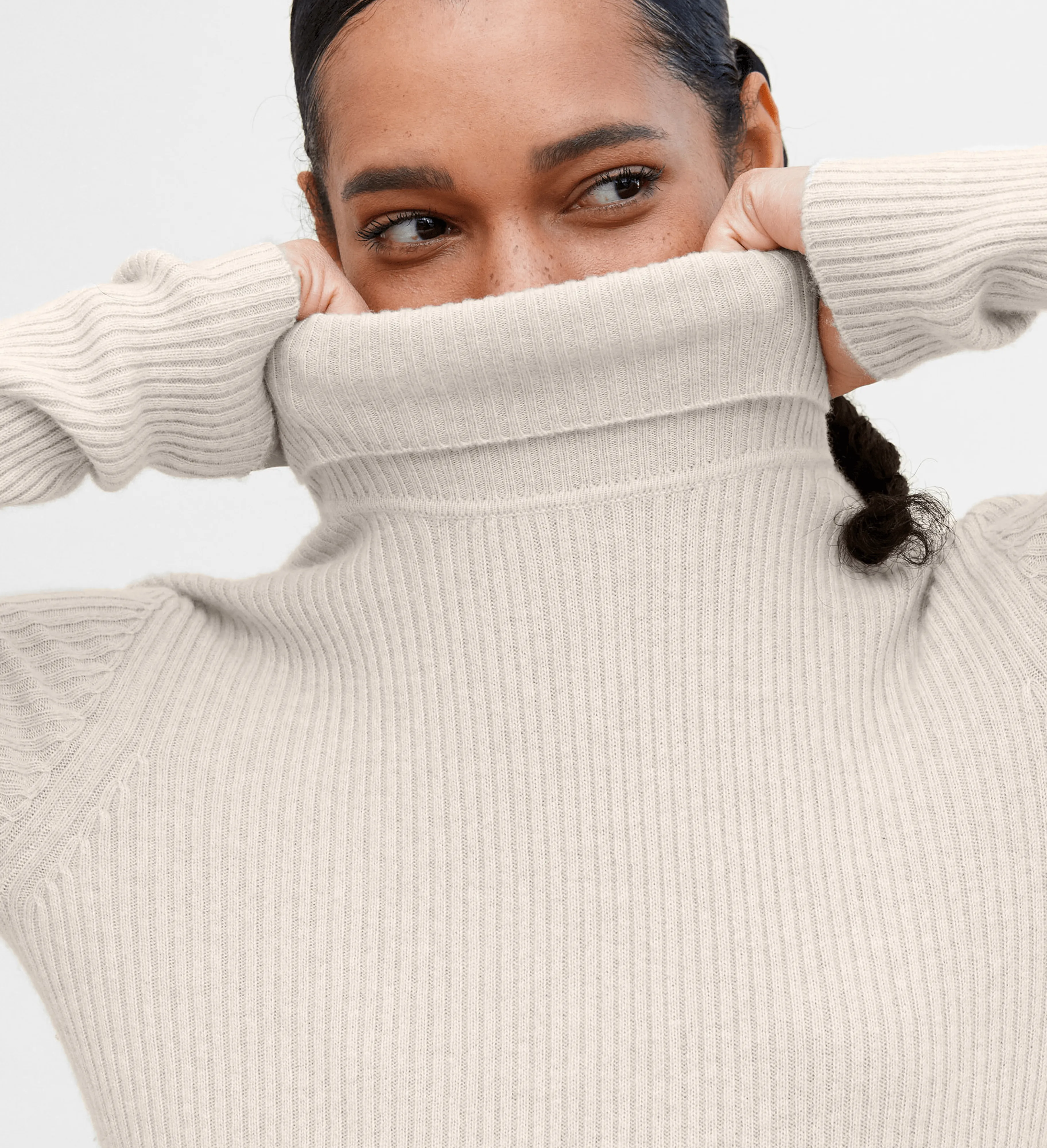 The Ribbed Turtleneck Cashmere Sweater sold by State Cashmere product image thumbnail 2