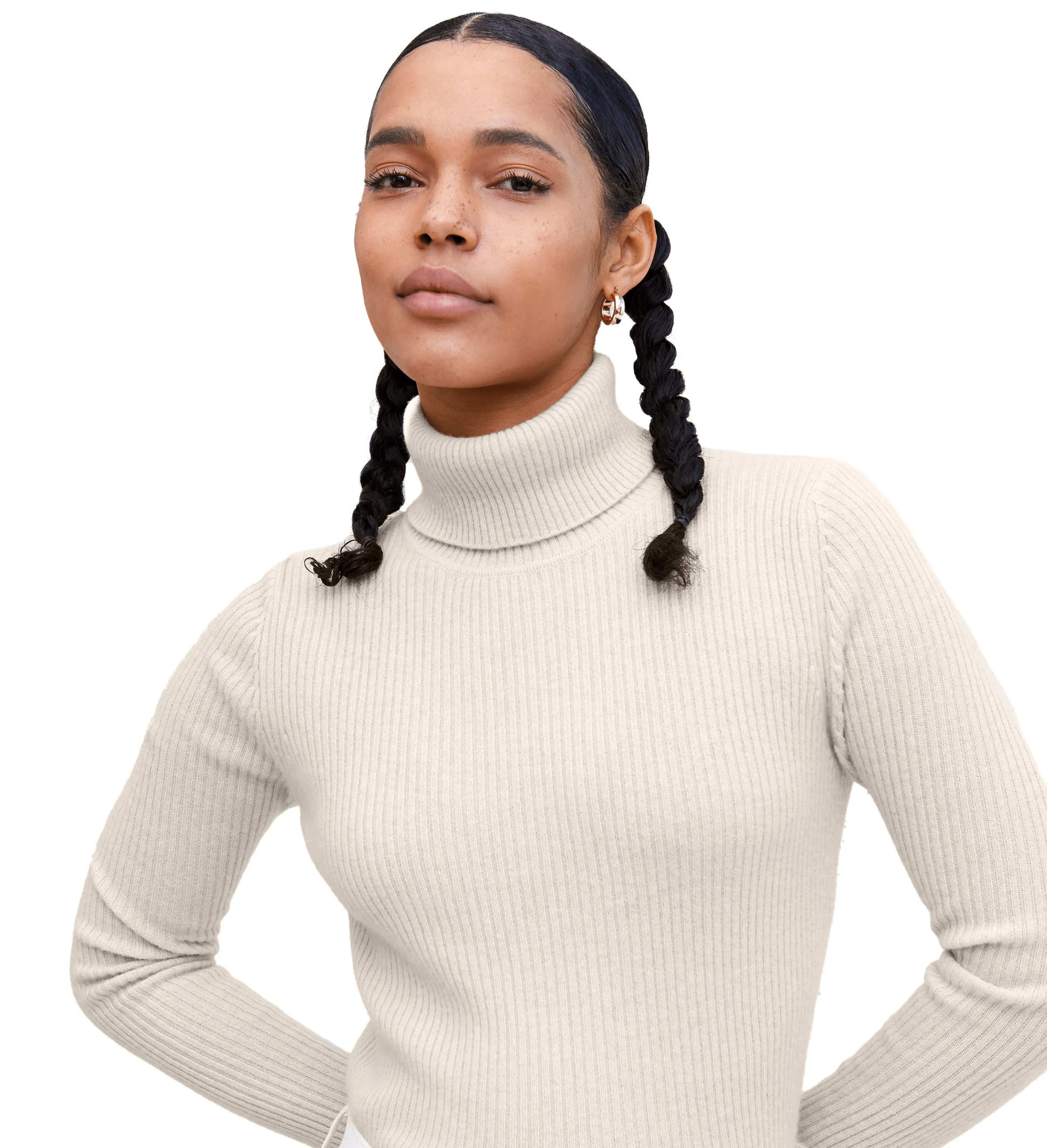 The Ribbed Turtleneck Cashmere Sweater sold by State Cashmere product image thumbnail 3