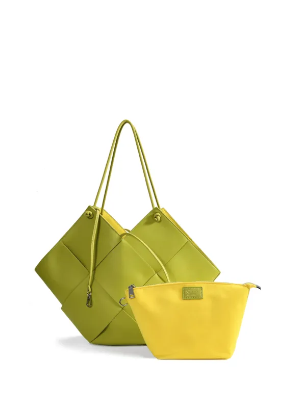 Taylor Contexture Leather Bag, Kiwi Green sold by Bob Ore Blue Collection