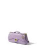 Jacqueline Leather Bag with Croc-Embossed Pattern, Purple sold by Bob Ore Blue Collection