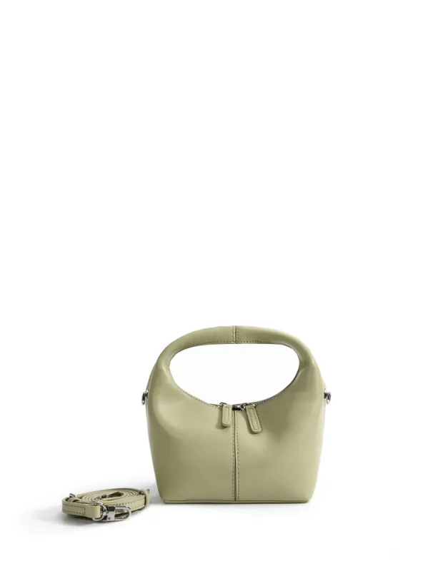 Rebecca Small Cutie Leather Bag, Matcha Green sold by Bob Ore Blue Collection