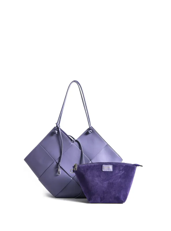 Taylor Contexture Leather Bag, Taro Purple sold by Bob Ore Blue Collection