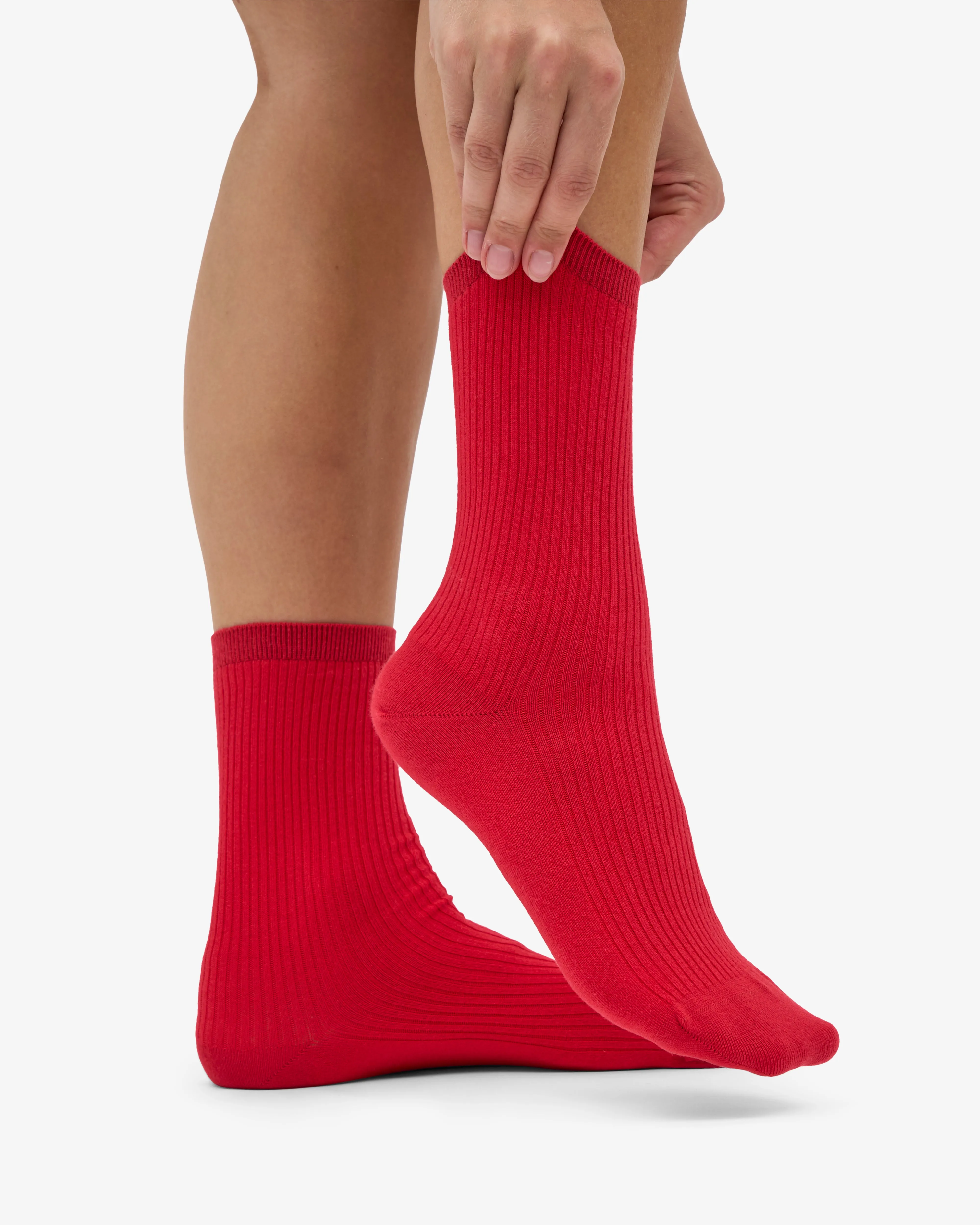 Women Classic Organic Sock - Scarlet Red (3-Pack) sold by Colorful Standard product image thumbnail 4