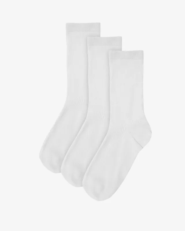 Women Classic Organic Sock - Optical White (3-Pack) sold by Colorful Standard