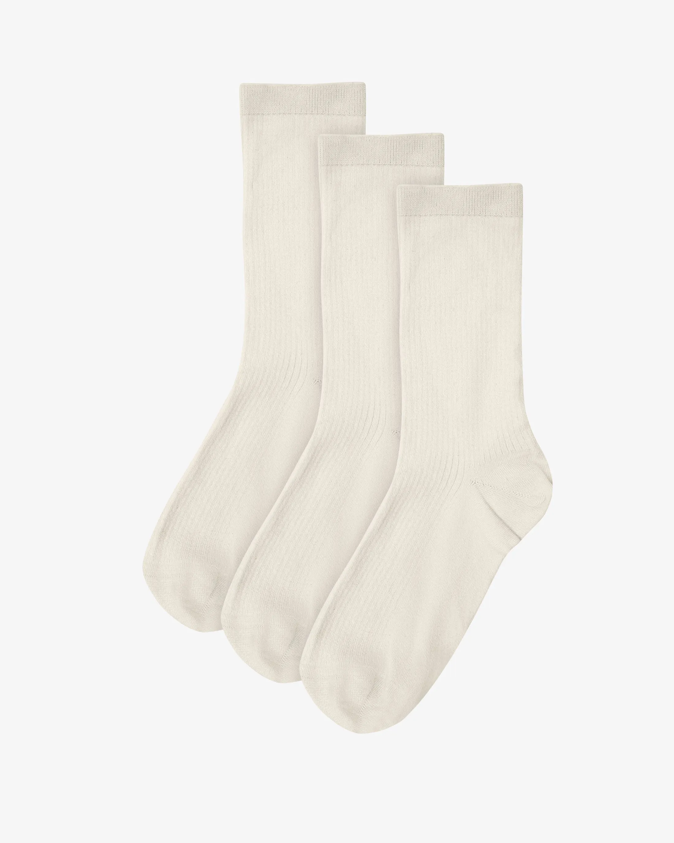 Women Classic Organic Sock - Ivory White (3-Pack) sold by Colorful Standard