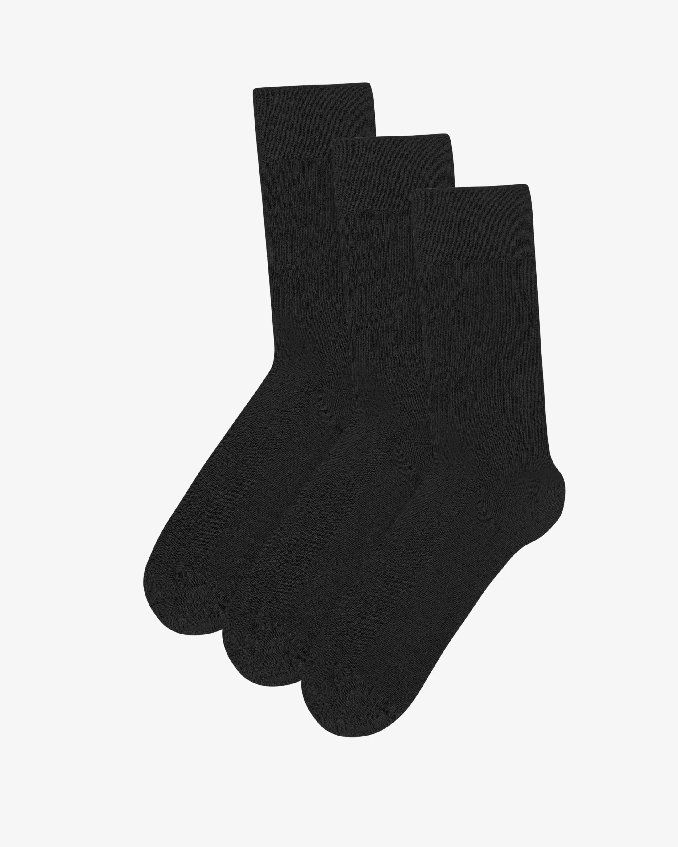 Classic Organic Sock - Deep Black (3-Pack) sold by Colorful Standard