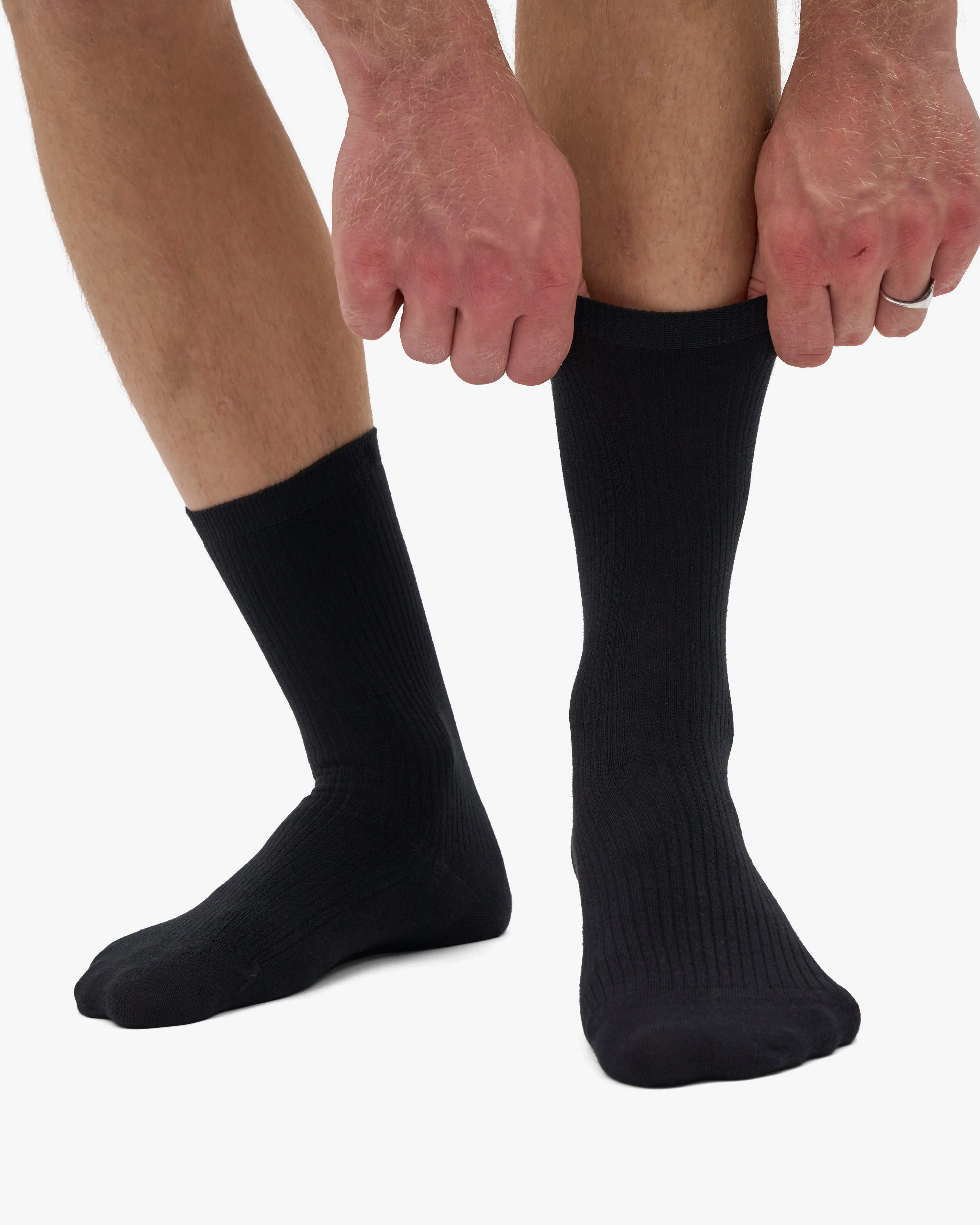 Classic Organic Sock - Deep Black (3-Pack) sold by Colorful Standard product image thumbnail 2