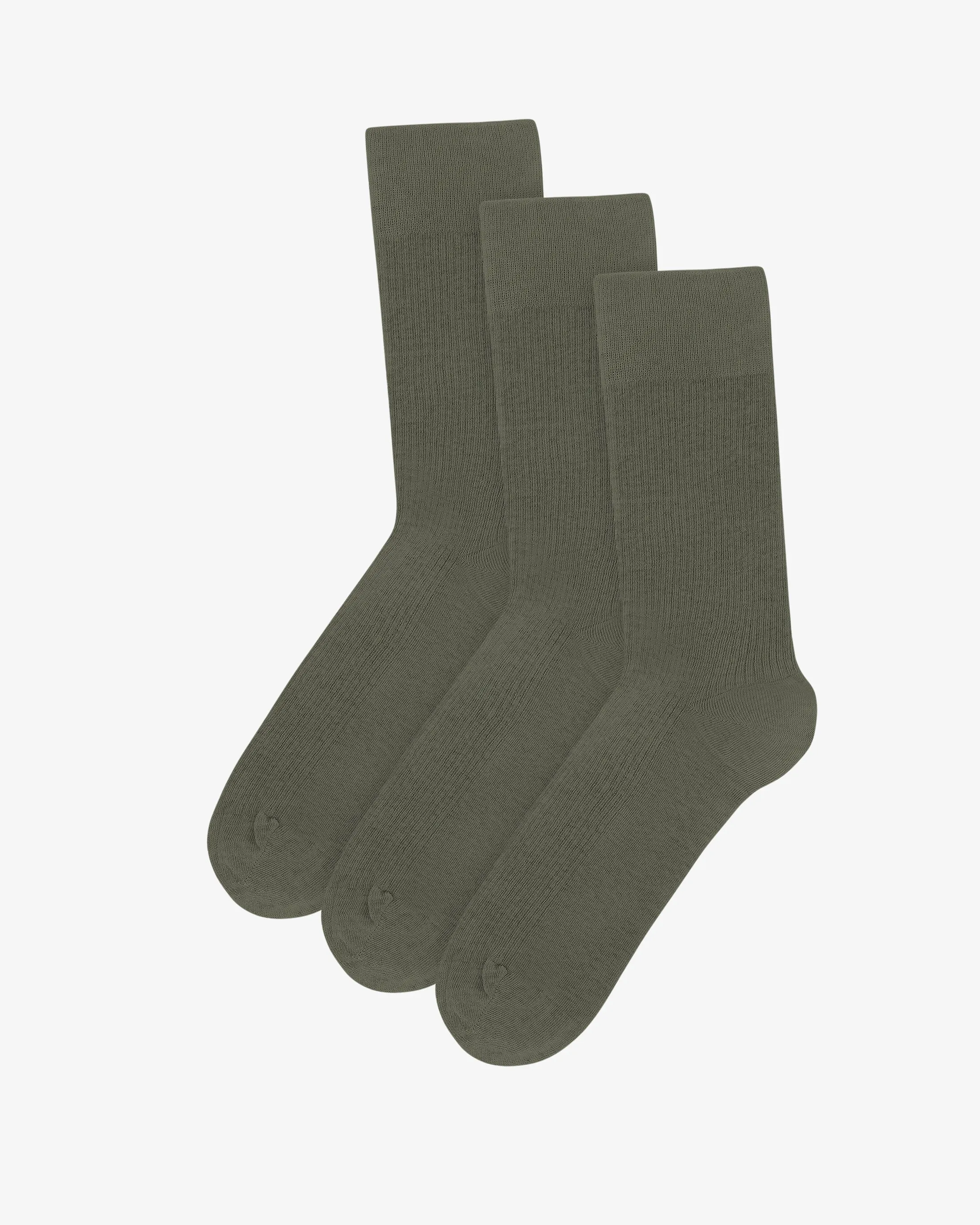 Classic Organic Sock - Dusty Olive (3-Pack) sold by Colorful Standard
