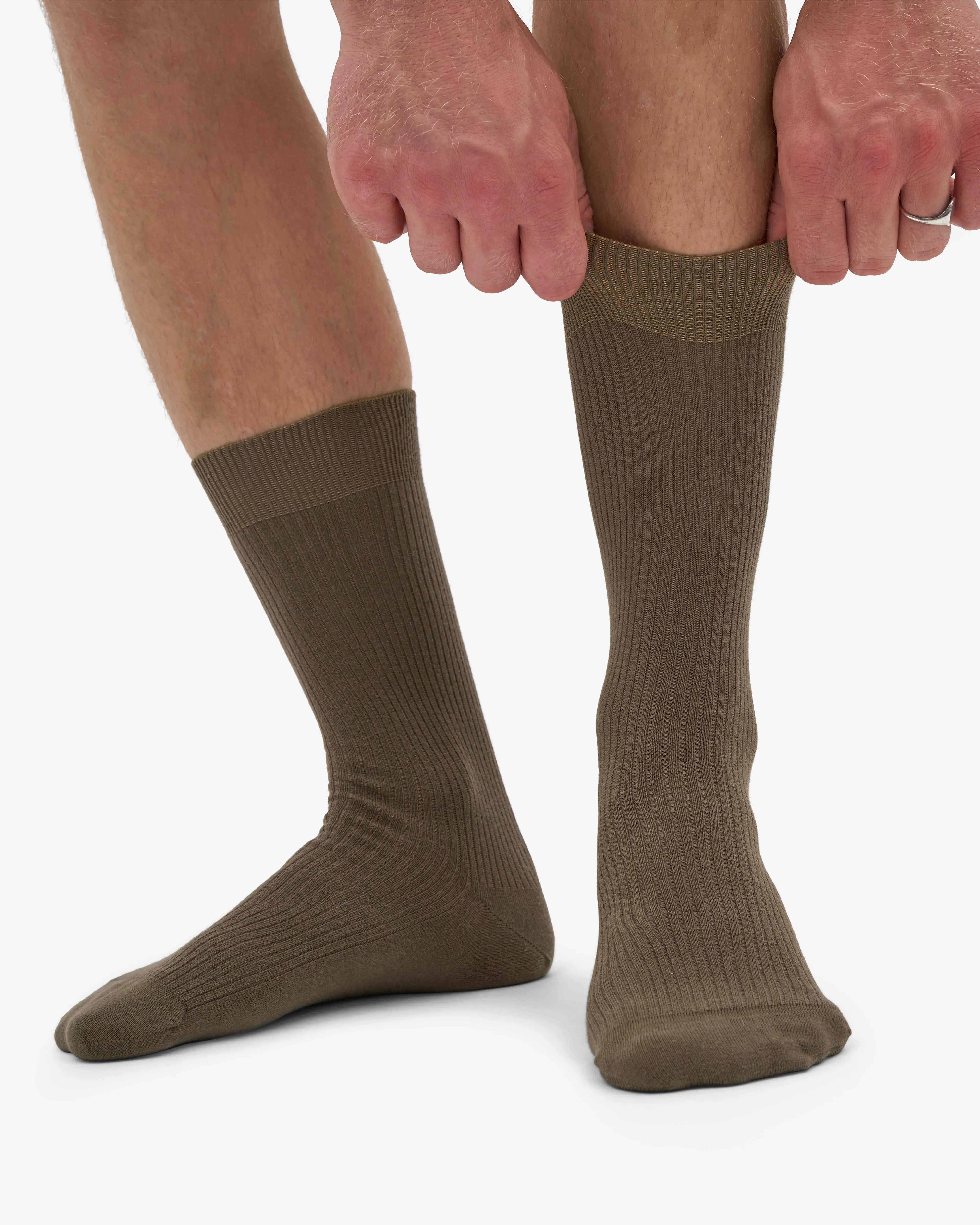 Classic Organic Sock - Dusty Olive (3-Pack) sold by Colorful Standard product image thumbnail 2