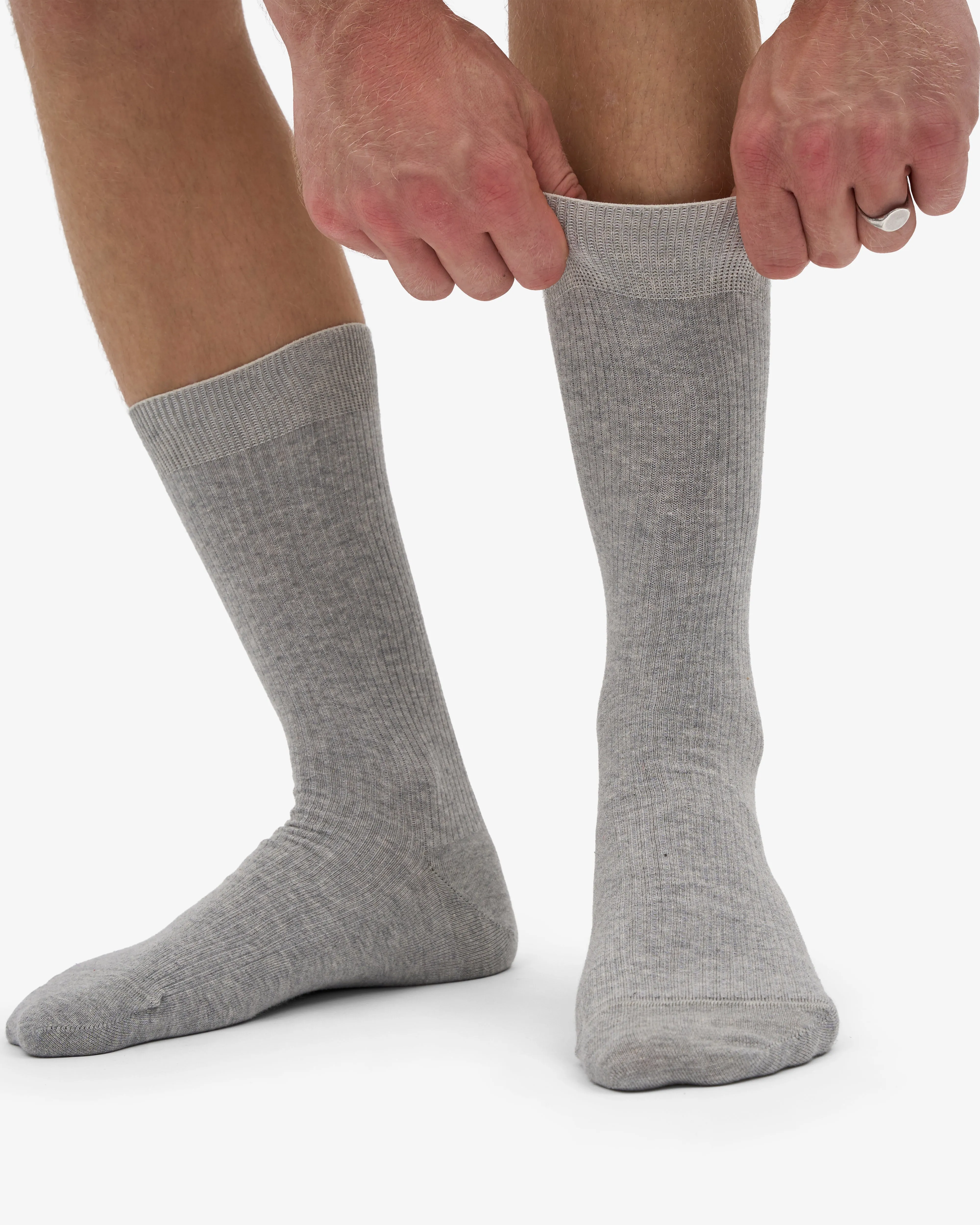 Classic Organic Sock - Heather Grey (3-Pack) sold by Colorful Standard product image thumbnail 2