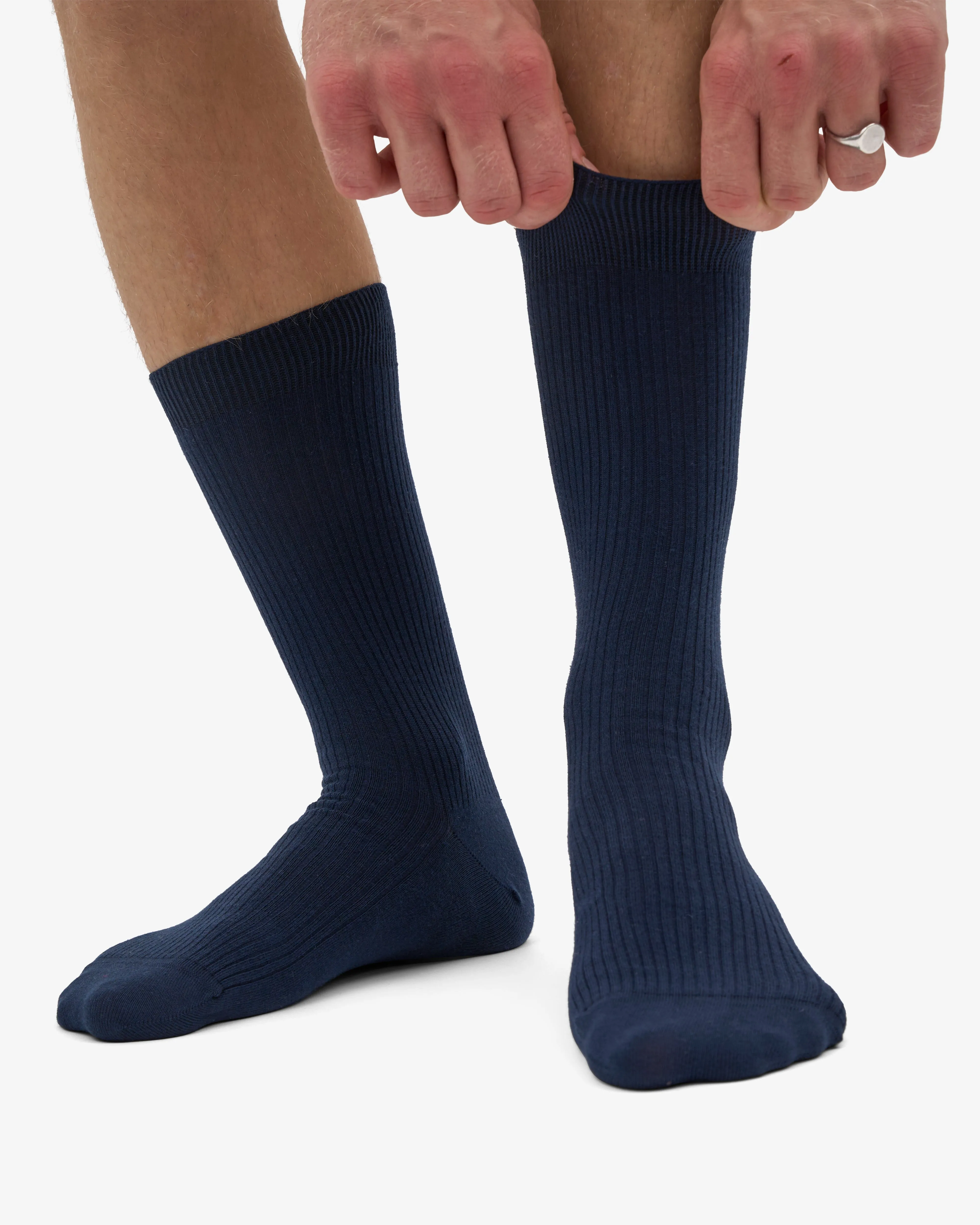 Classic Organic Sock - Navy Blue (3-Pack) sold by Colorful Standard product image thumbnail 2