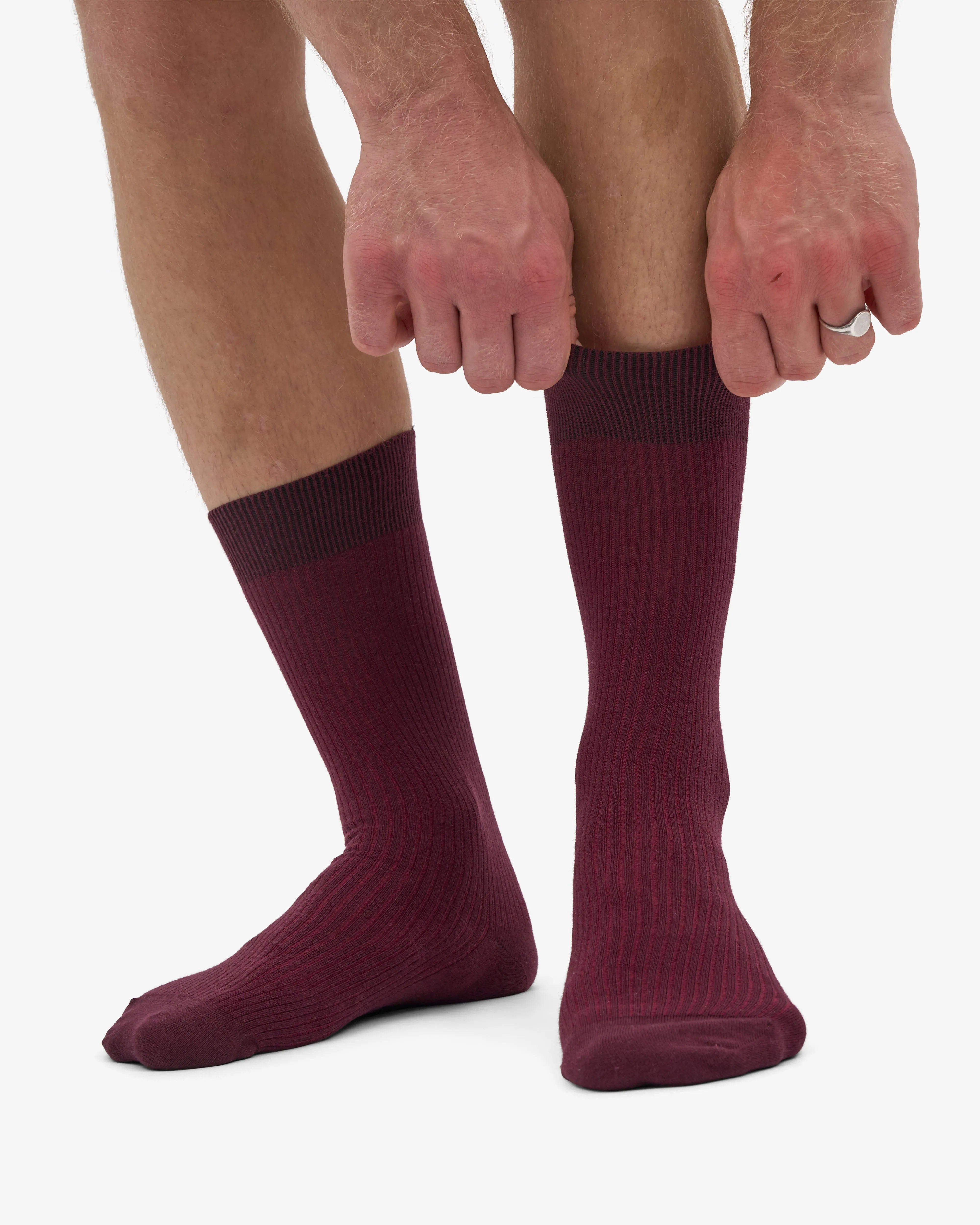 Classic Organic Sock - Oxblood Red (3-Pack) sold by Colorful Standard product image thumbnail 2