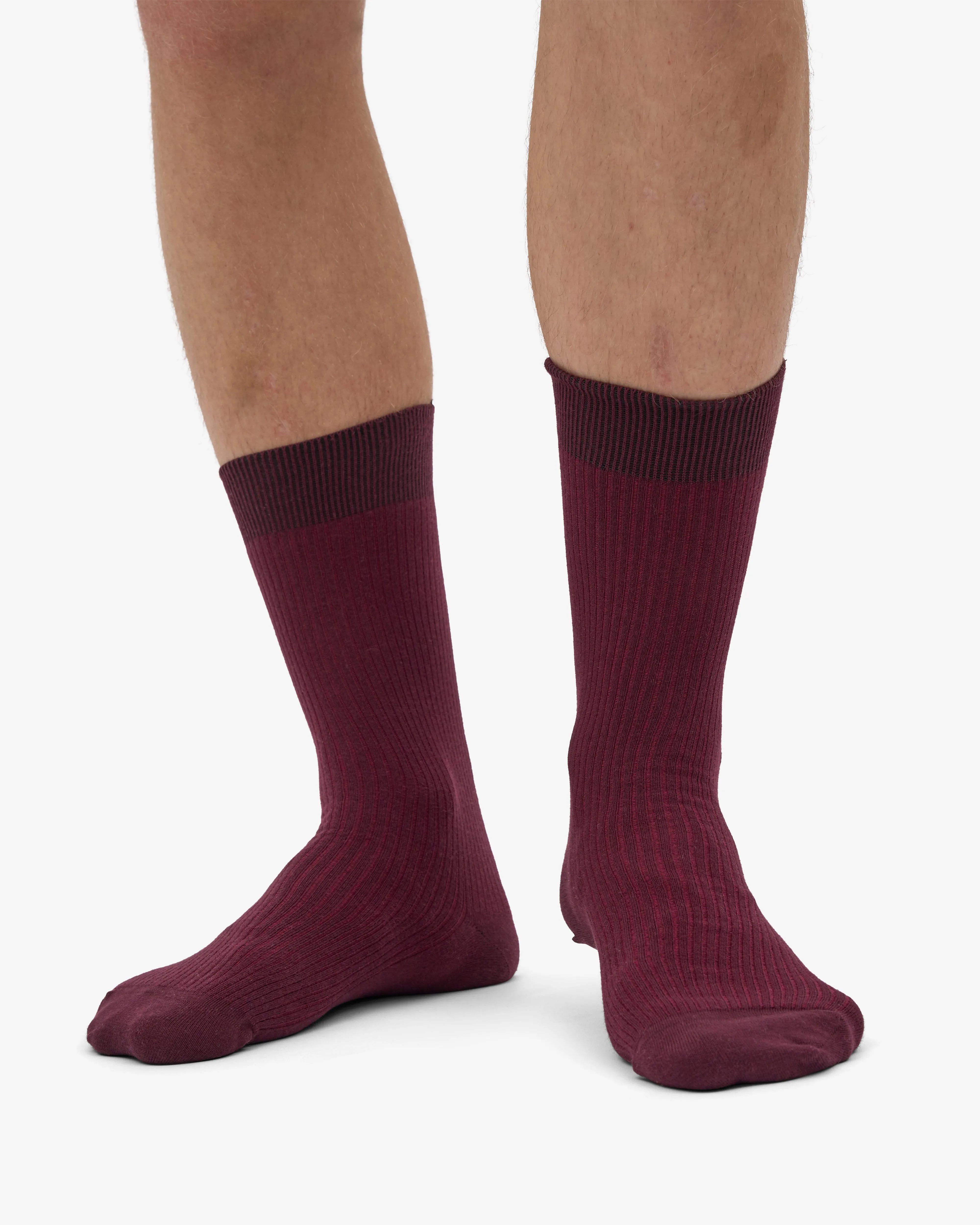 Classic Organic Sock - Oxblood Red (3-Pack) sold by Colorful Standard product image thumbnail 4