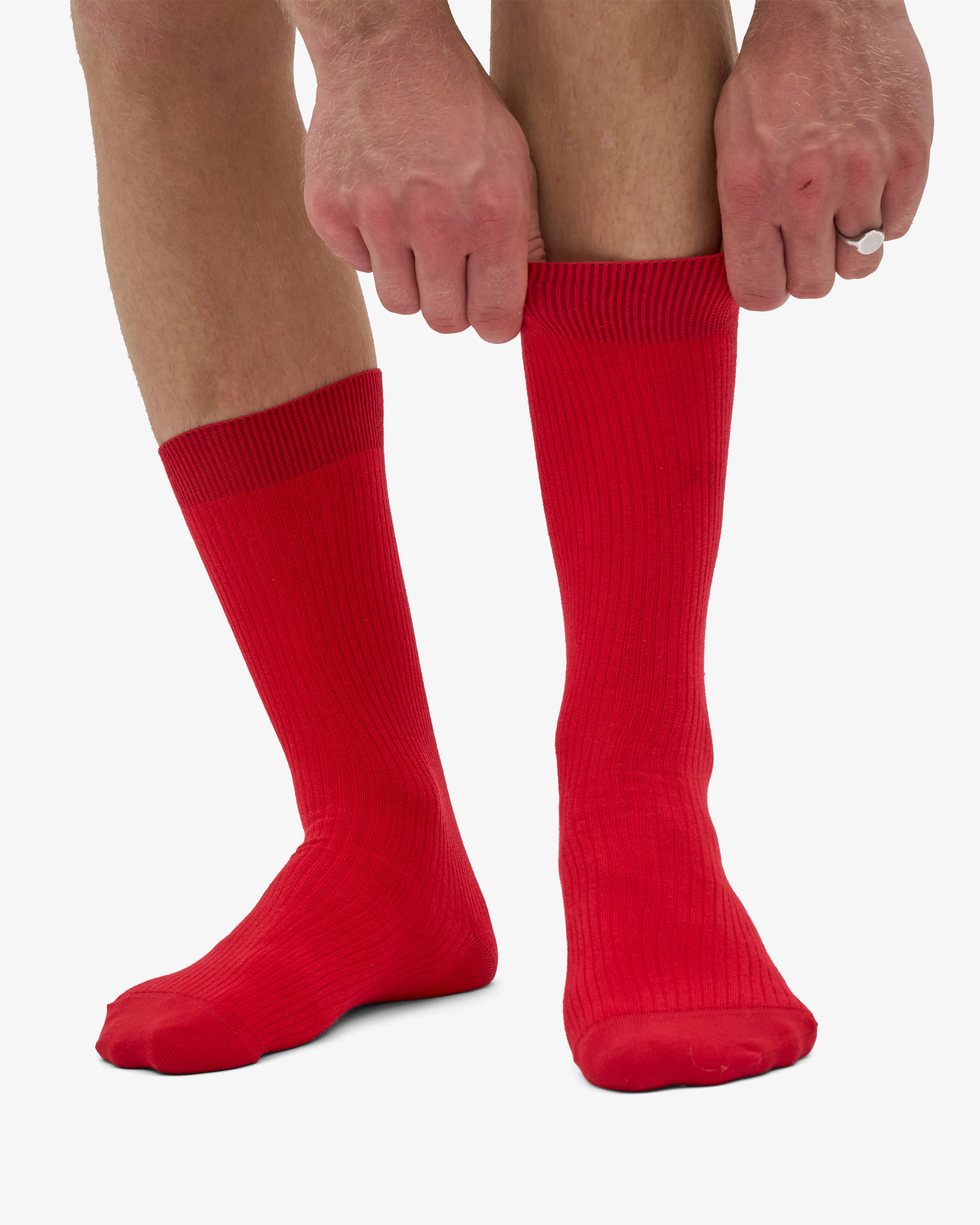 Classic Organic Sock - Scarlet Red (3-Pack) sold by Colorful Standard product image thumbnail 2