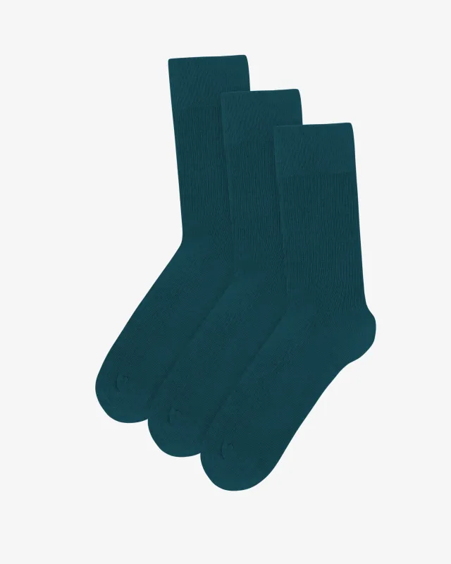Classic Organic Sock - Ocean Green (3-Pack) sold by Colorful Standard