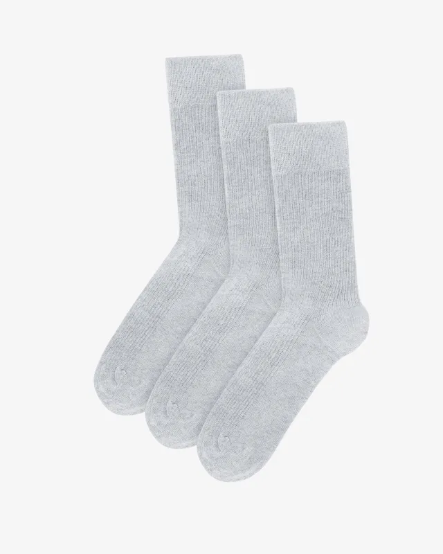 Classic Organic Sock - Snow Melange (3-Pack) sold by Colorful Standard