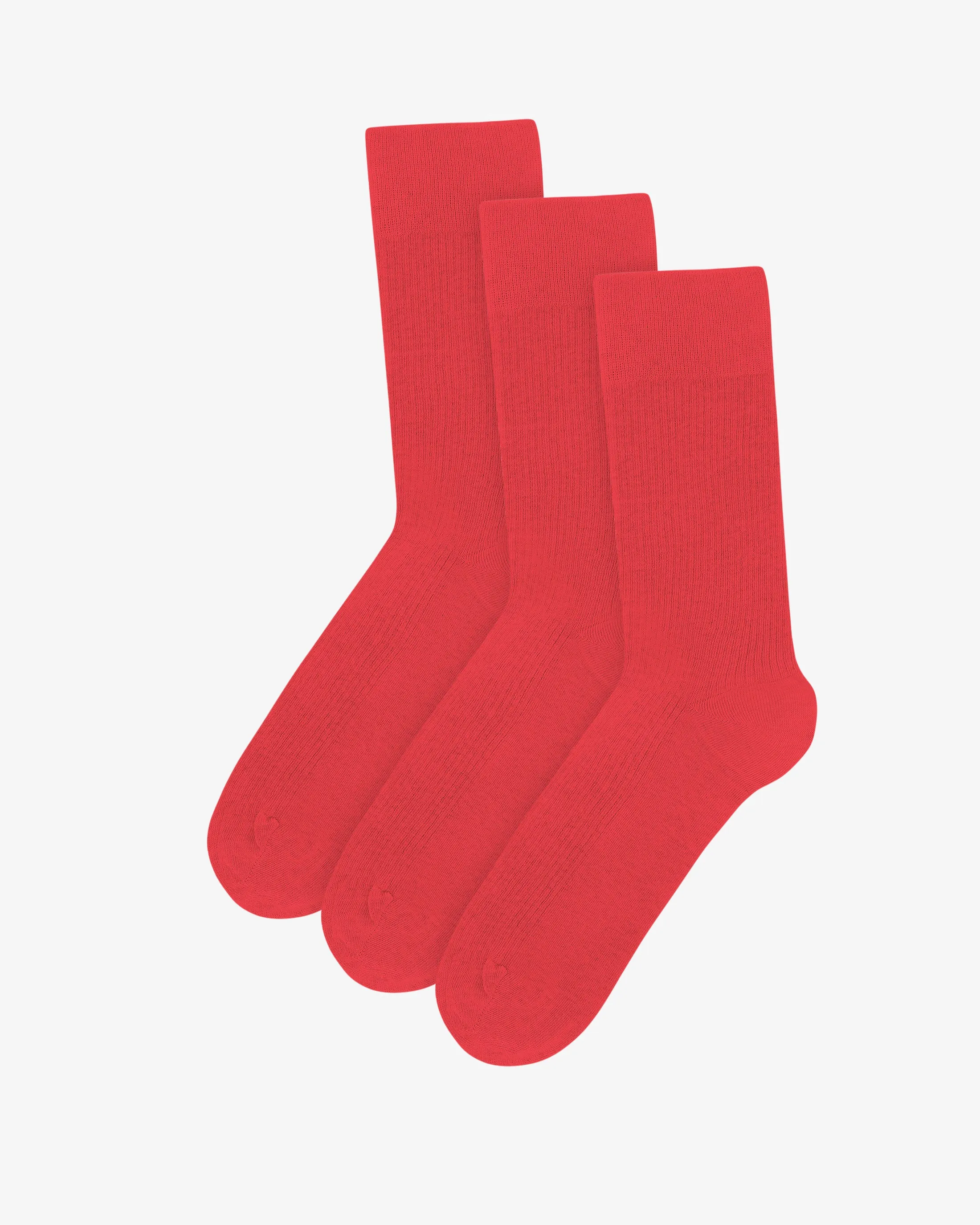 Classic Organic Sock - Red Tangerine (3-Pack) sold by Colorful Standard