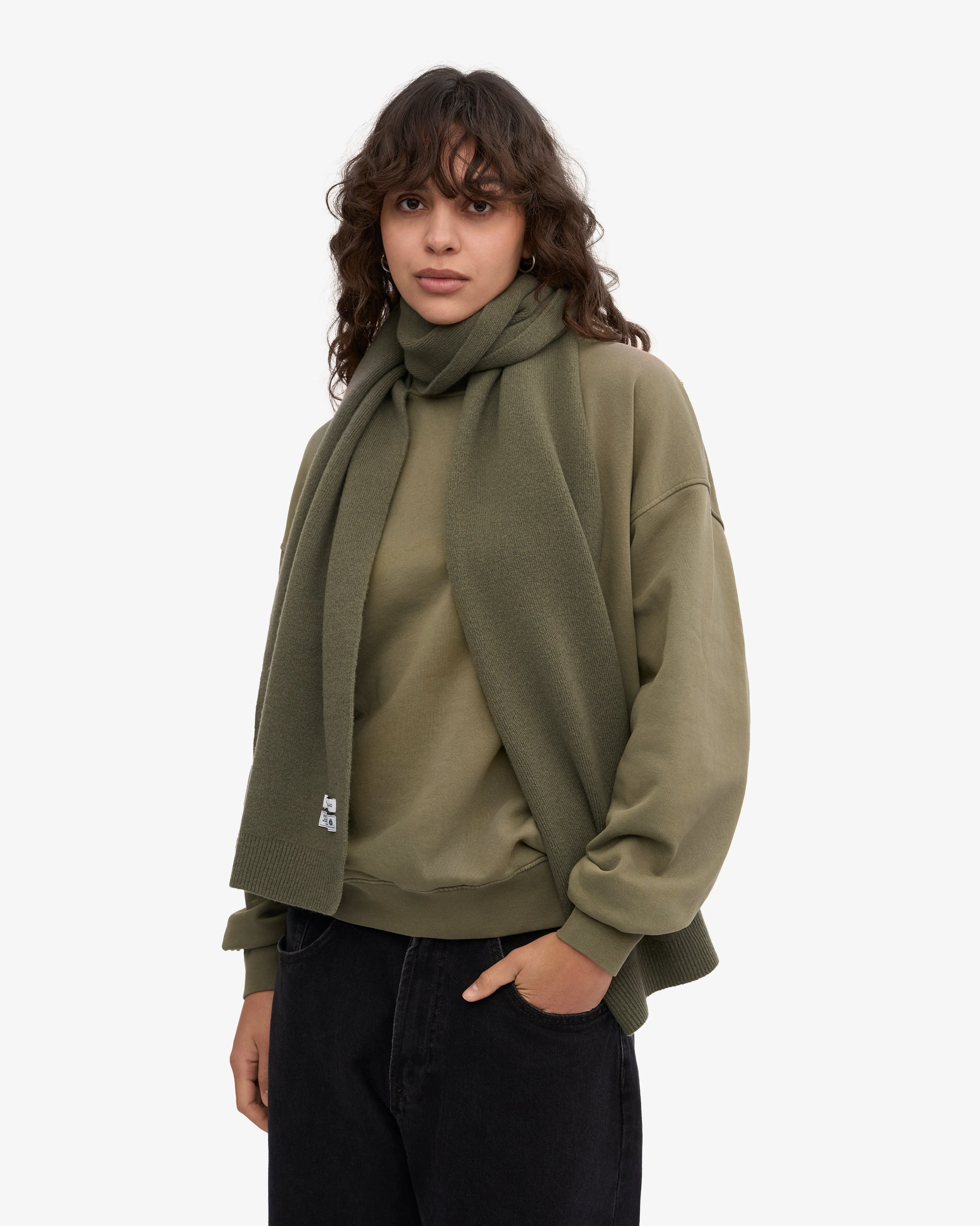 Merino Wool Beanie & Scarf - Dusty Olive sold by Colorful Standard product image thumbnail 3