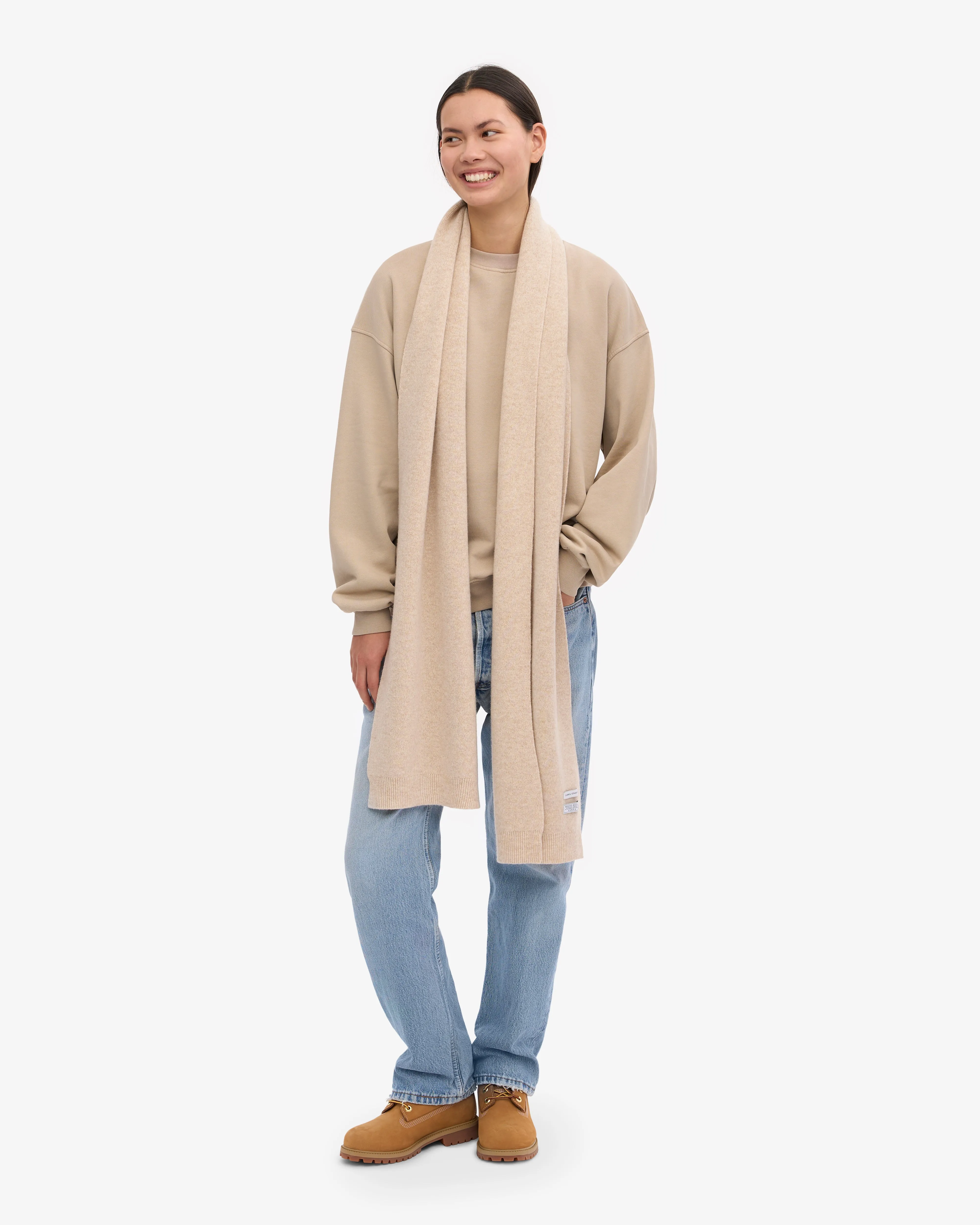 Merino Wool Beanie & Scarf - Ivory White sold by Colorful Standard product image thumbnail 4