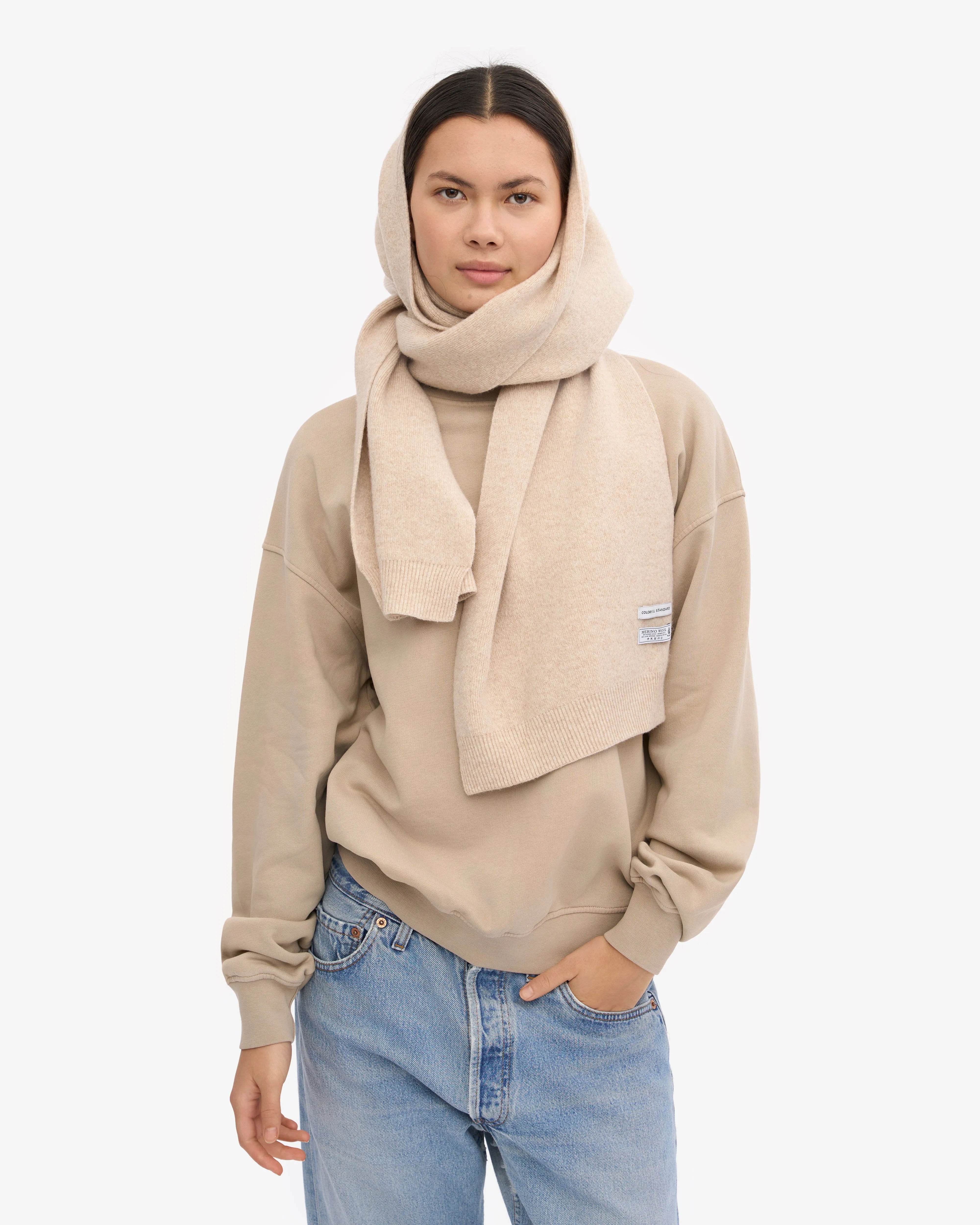 Merino Wool Beanie & Scarf - Ivory White sold by Colorful Standard product image thumbnail 3