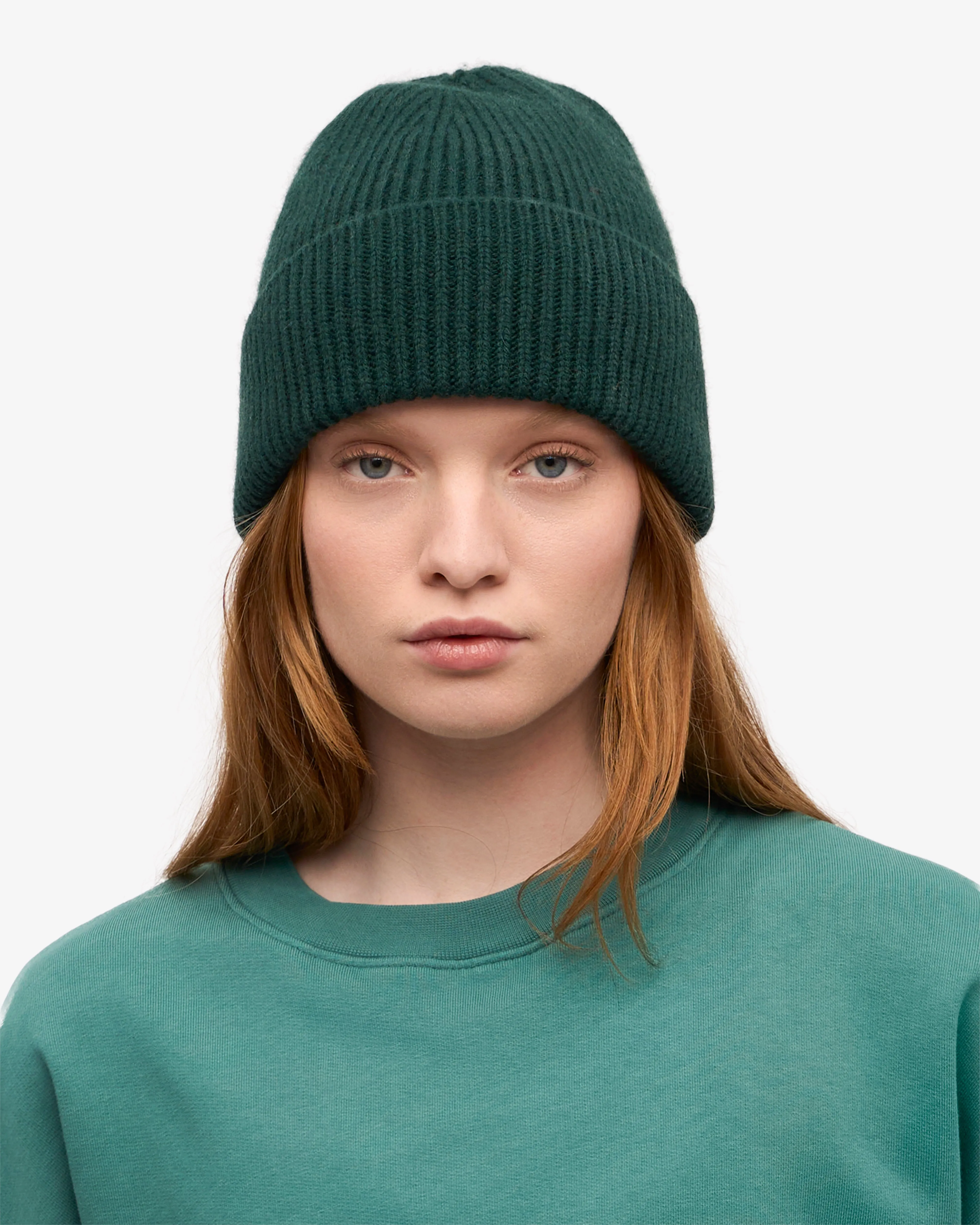 Merino Wool Beanie & Scarf - Emerald Green sold by Colorful Standard product image thumbnail 2