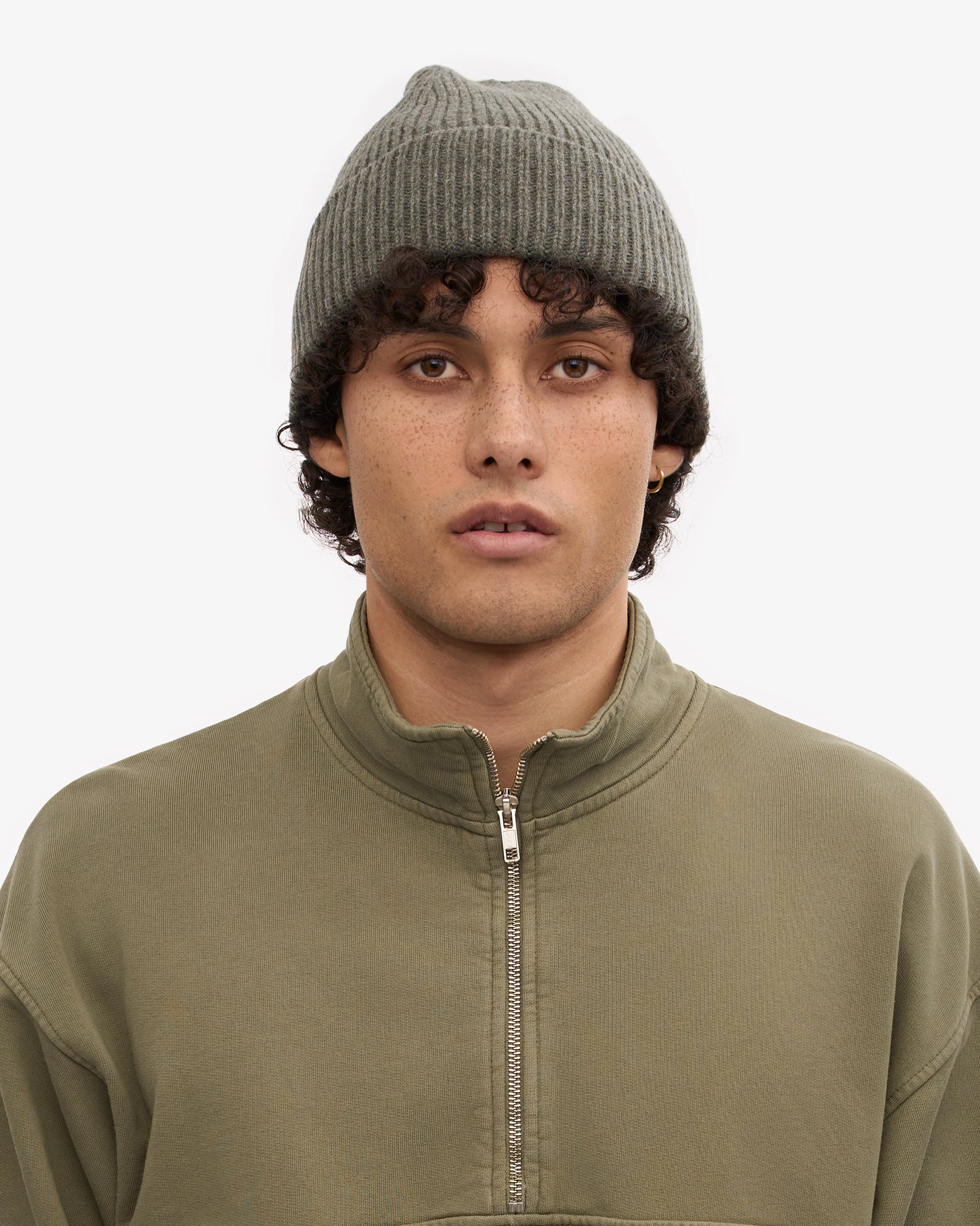 Merino Wool Beanie & Scarf - Dusty Olive sold by Colorful Standard product image thumbnail 2