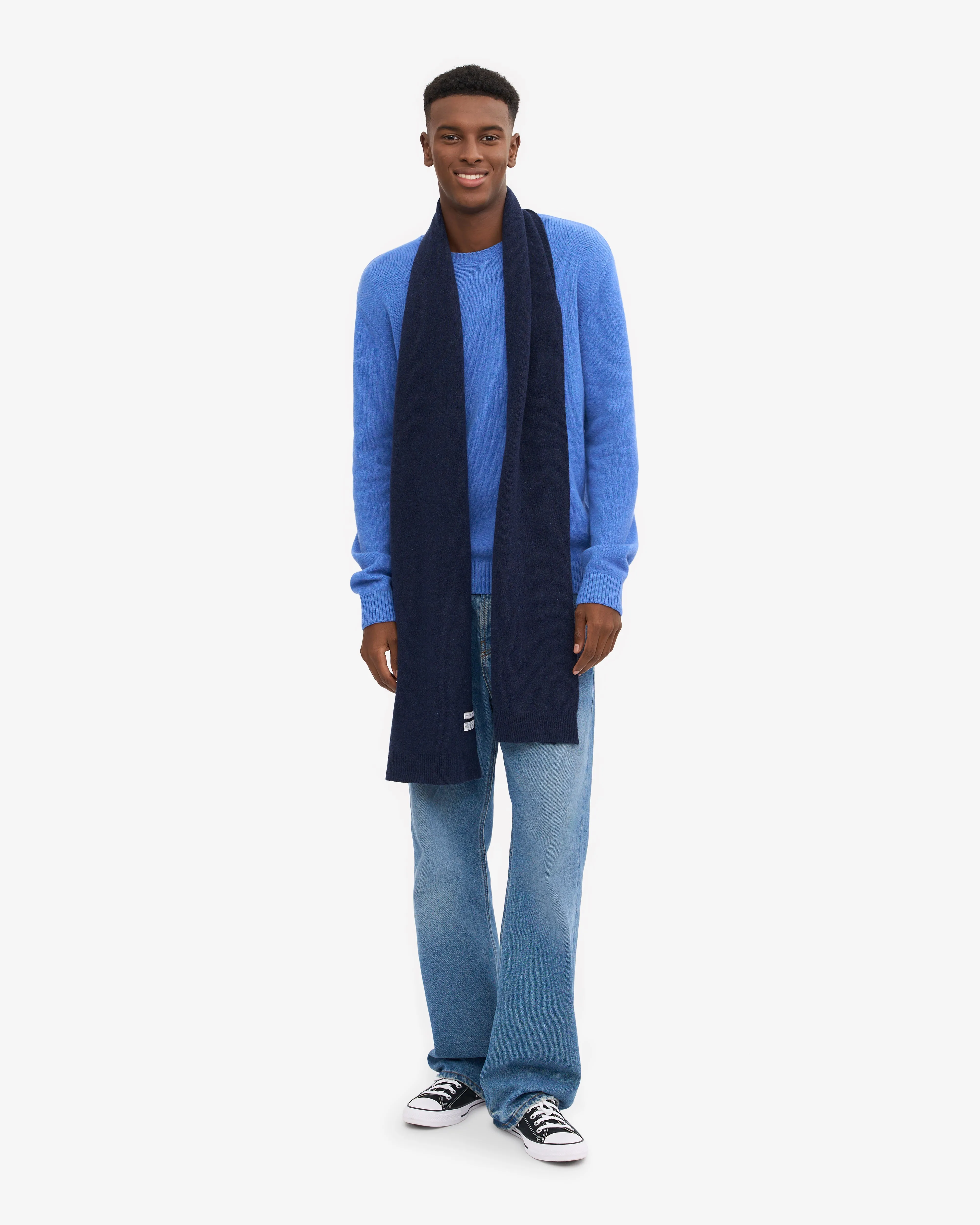 Merino Wool Beanie & Scarf - Marine Blue sold by Colorful Standard product image thumbnail 4