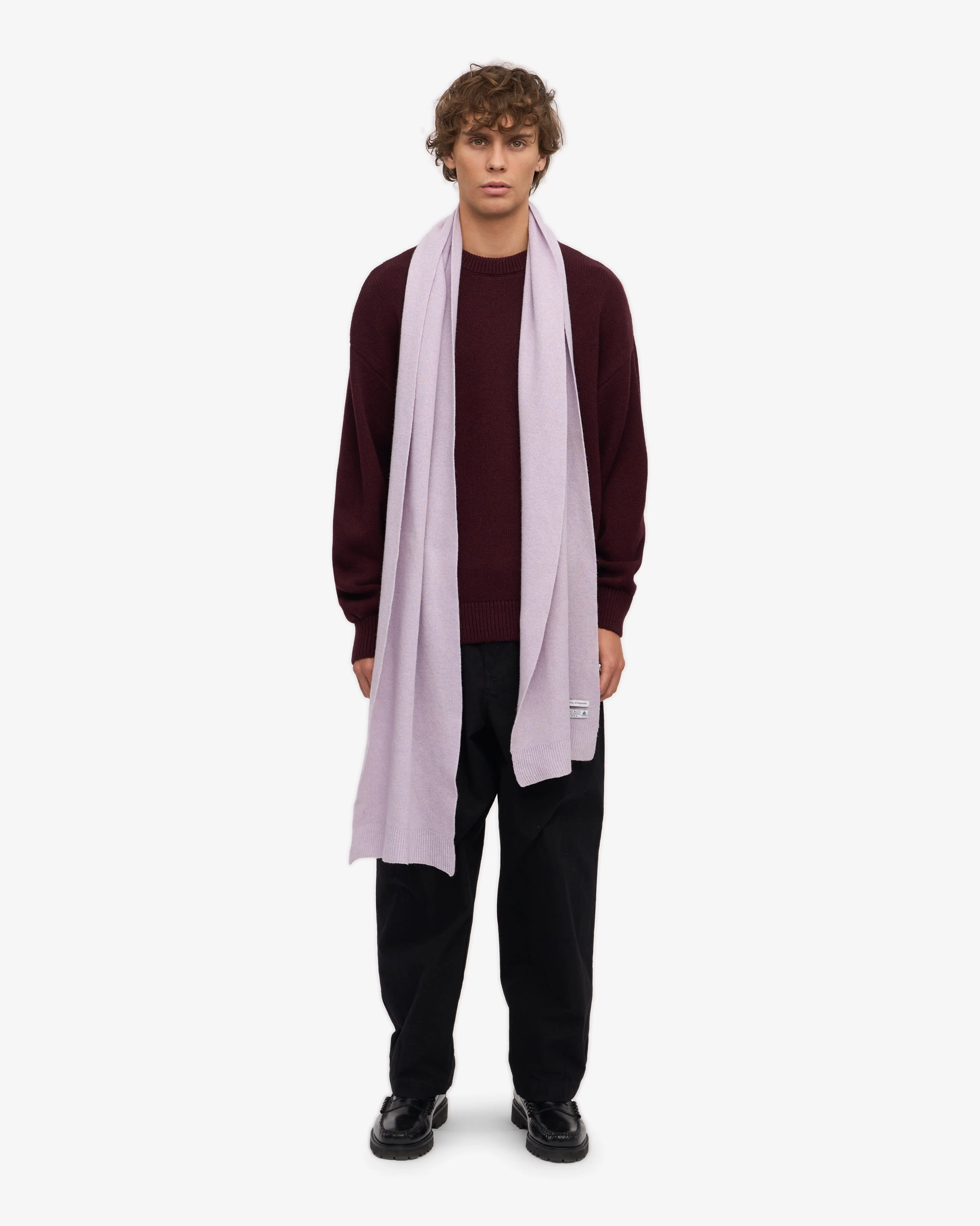 Merino Wool Beanie & Scarf - Soft Lavender sold by Colorful Standard product image thumbnail 4