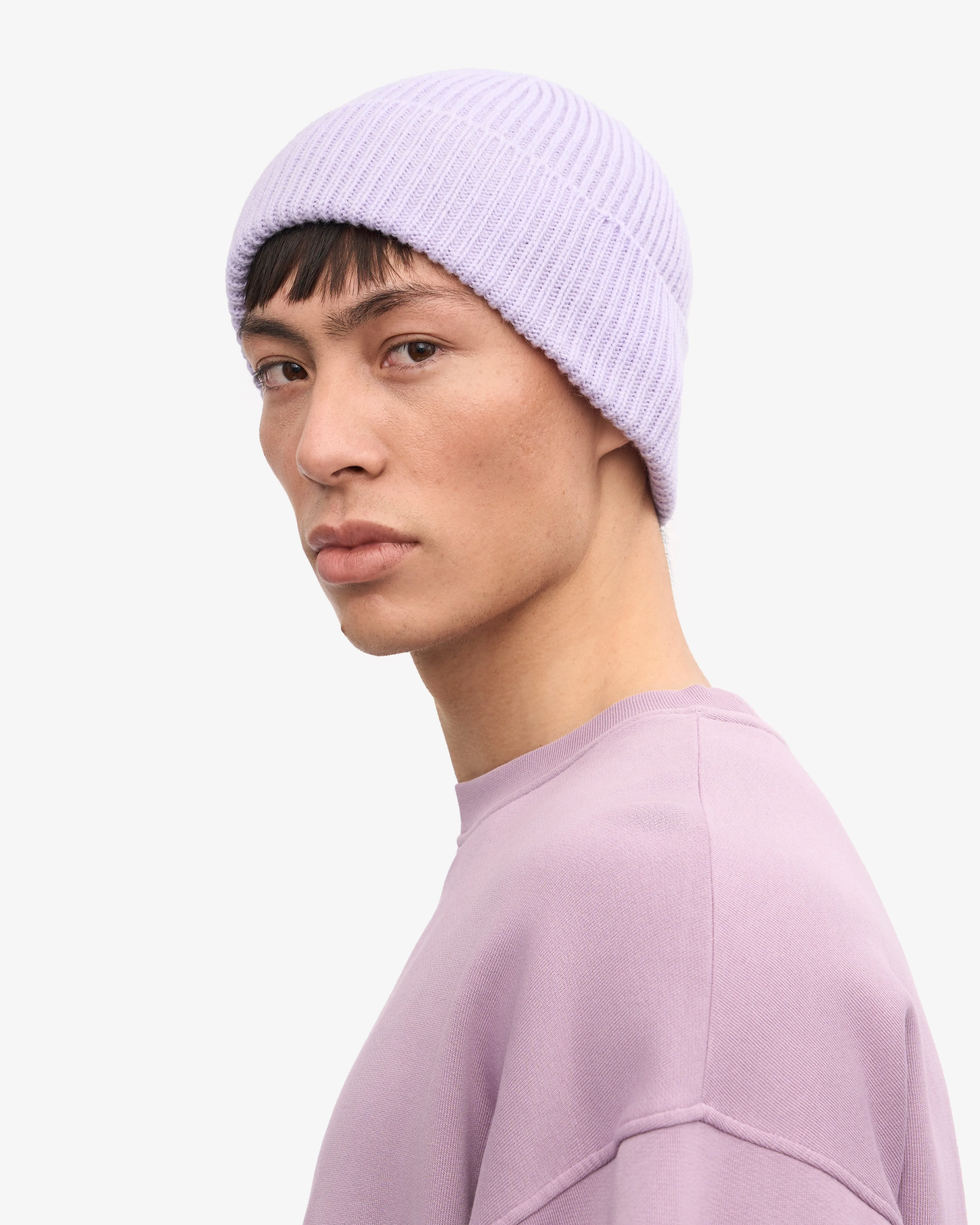 Merino Wool Beanie & Scarf - Soft Lavender sold by Colorful Standard product image thumbnail 2