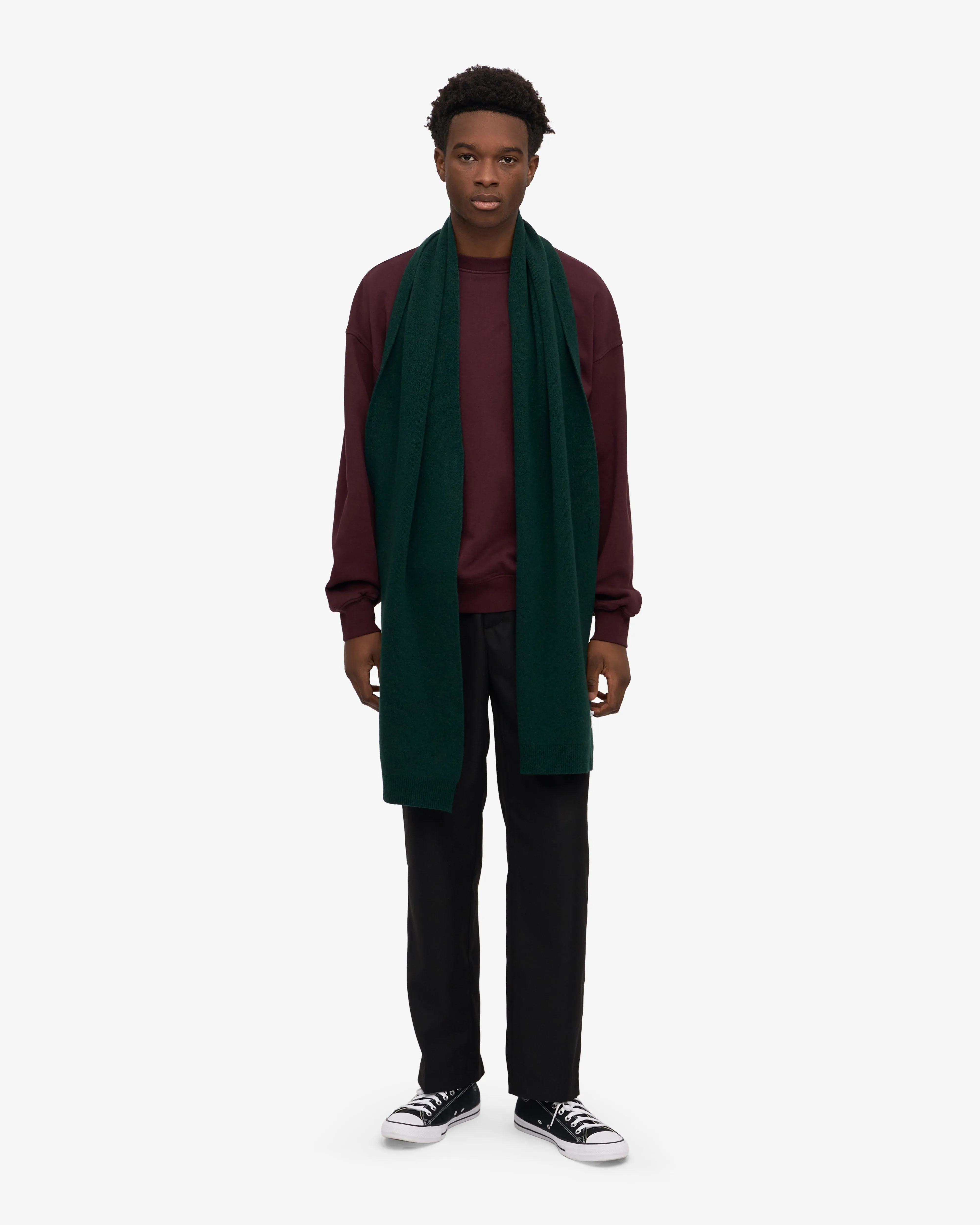 Merino Wool Beanie & Scarf - Emerald Green sold by Colorful Standard product image thumbnail 4