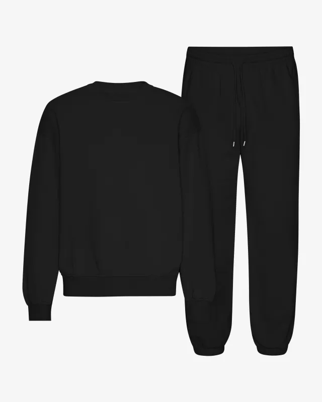 Organic Relaxed Sweatsuit - Deep Black sold by Colorful Standard