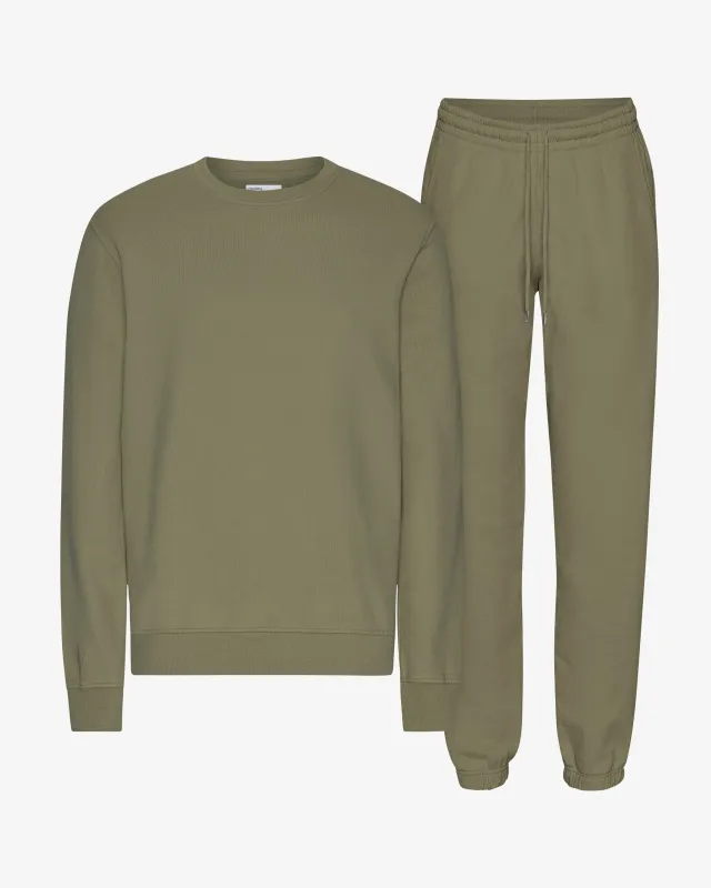 Organic Classic Sweatsuit - Dusty Olive sold by Colorful Standard