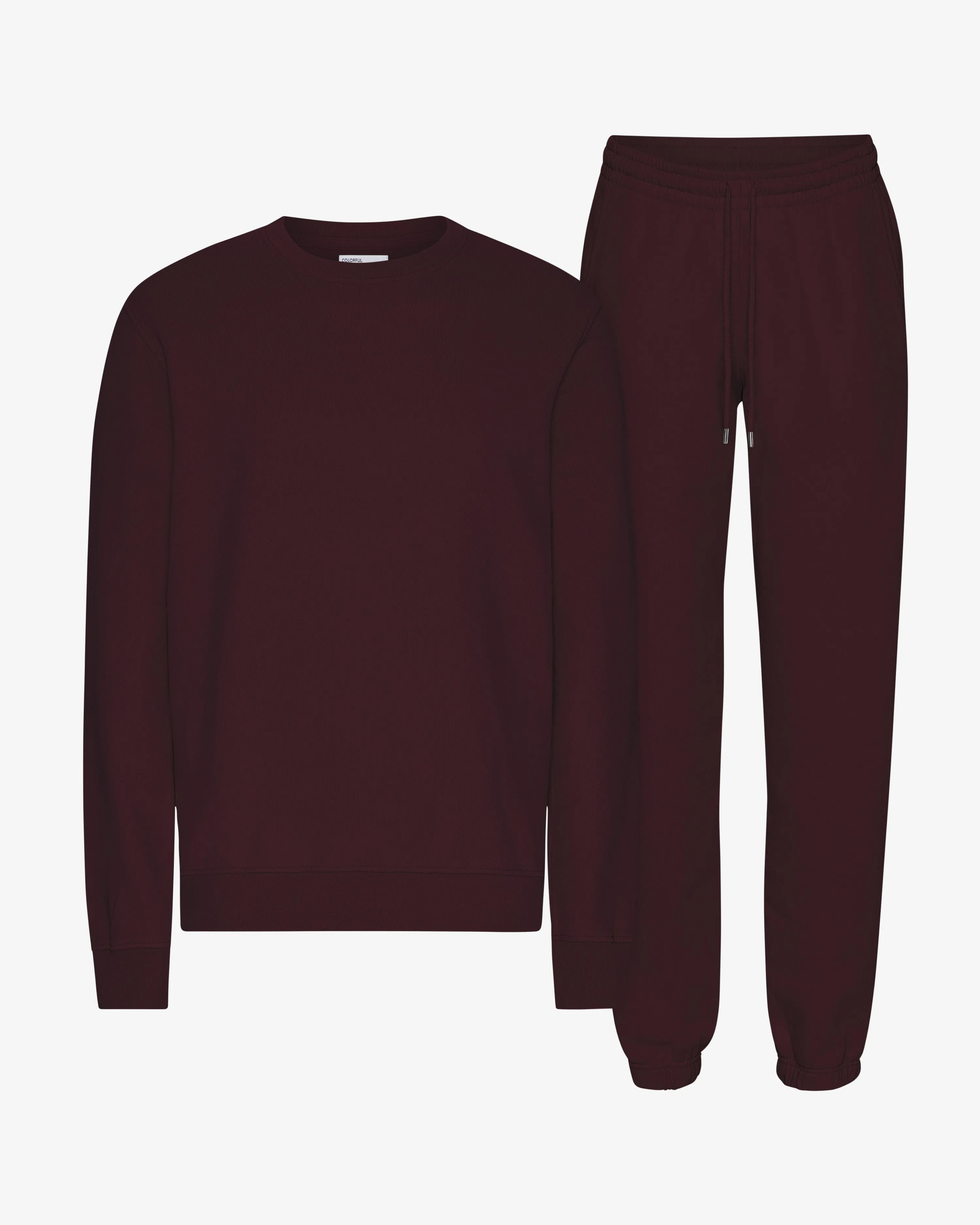 Organic Classic Sweatsuit - Oxblood Red sold by Colorful Standard