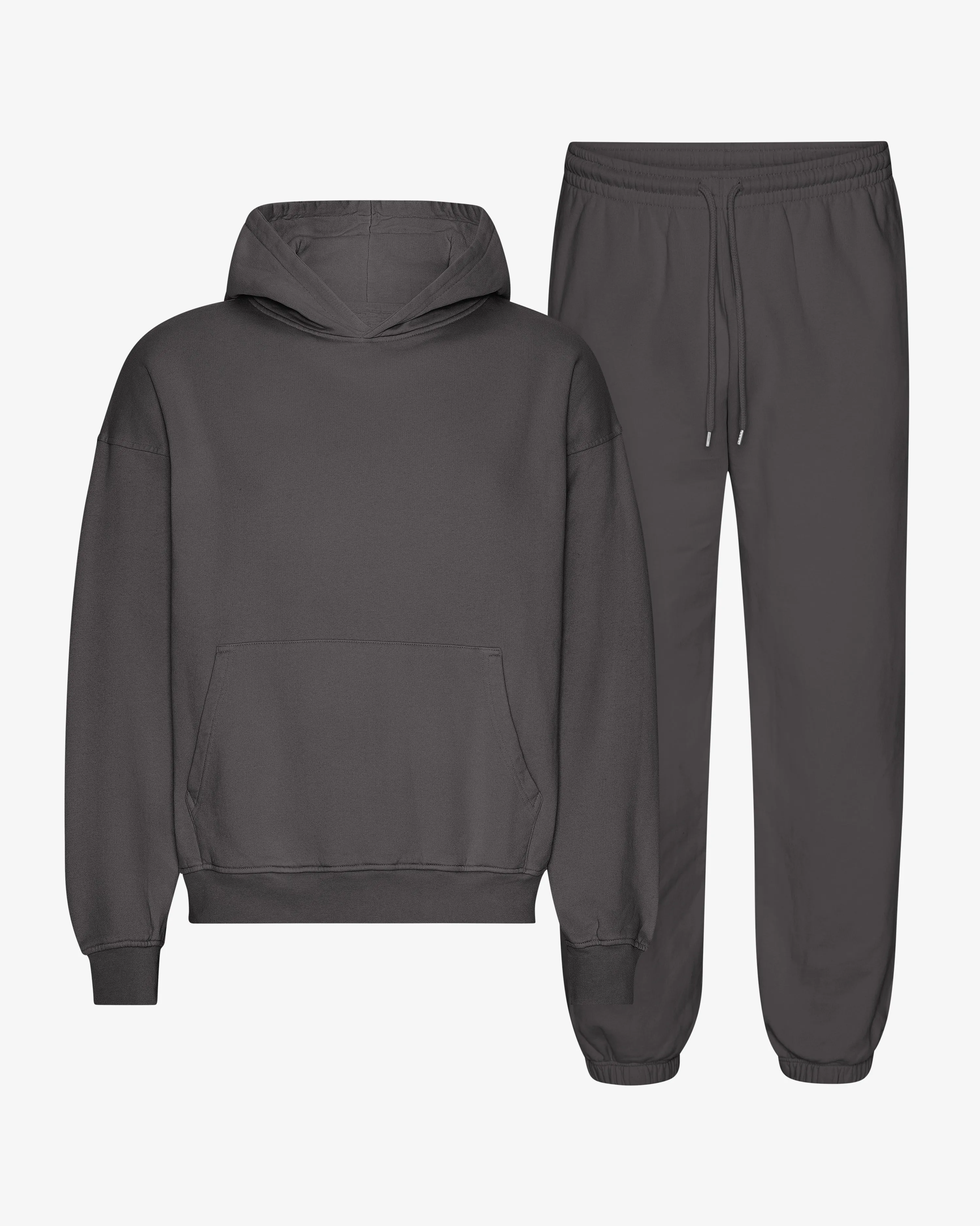 Organic Relaxed Hood Sweatsuit - Lava Grey sold by Colorful Standard