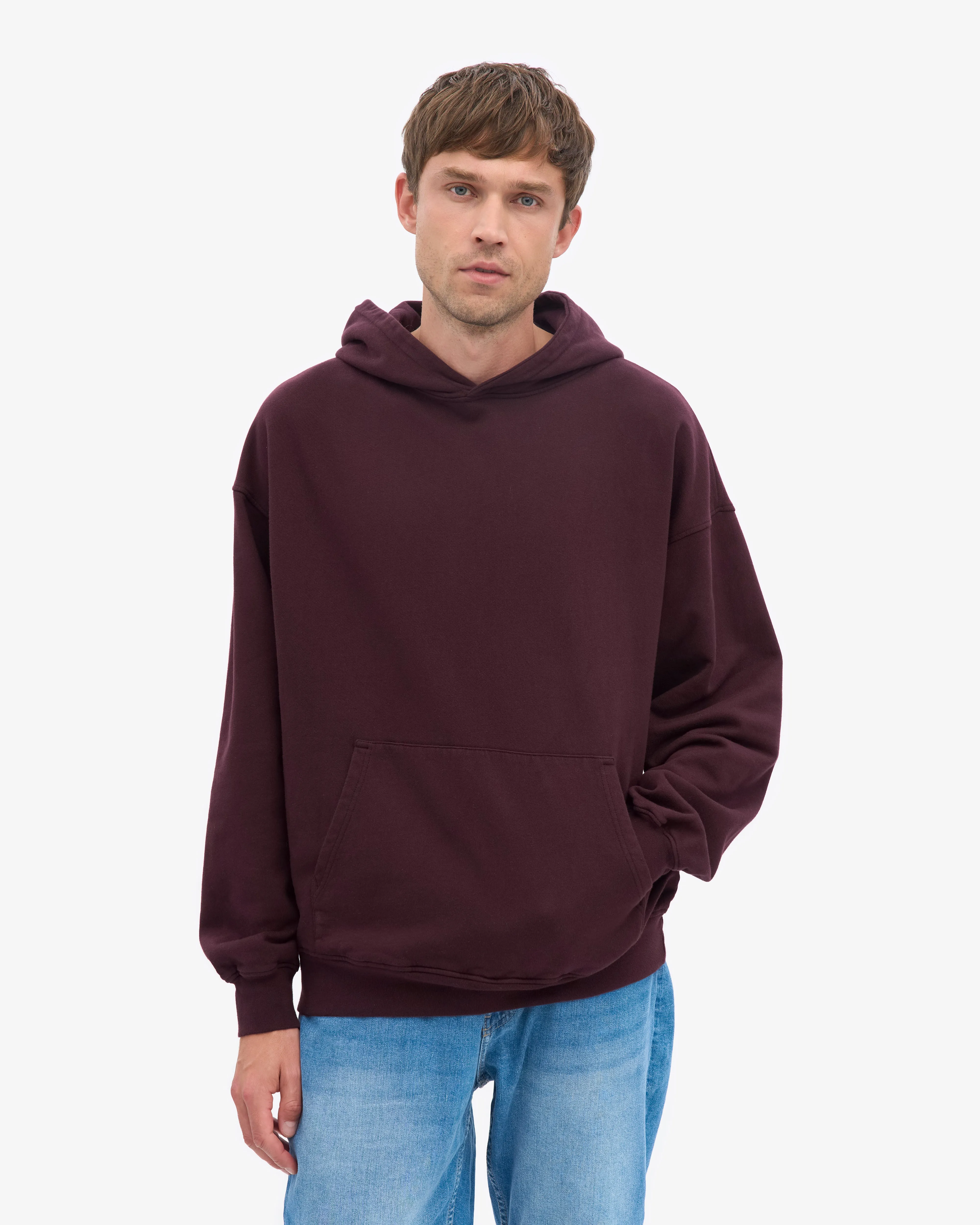 Organic Relaxed Hood Sweatsuit - Oxblood Red sold by Colorful Standard product image thumbnail 2