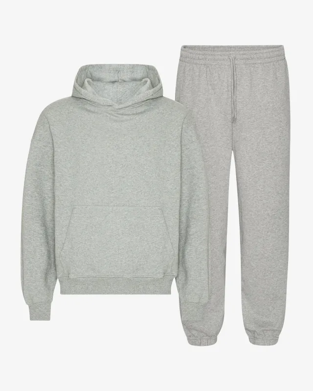 Organic Relaxed Hood Sweatsuit - Heather Grey sold by Colorful Standard