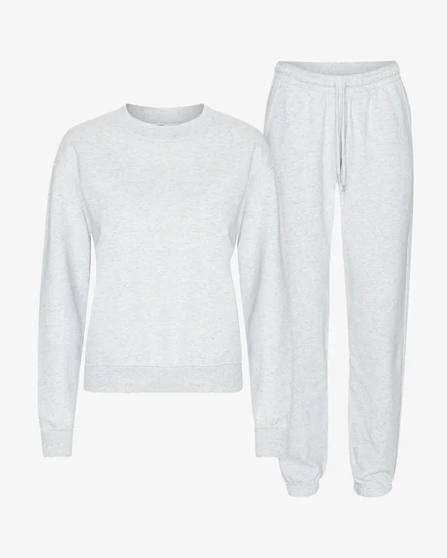 Organic Classic Sweatsuit - Snow Melange sold by Colorful Standard